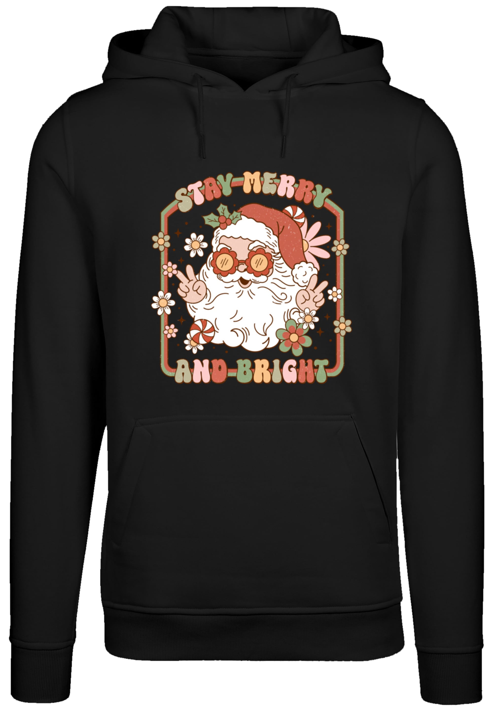 Kapuzenpullover »Stay Merry And Bright Hippie Santa«, Premium Qualität