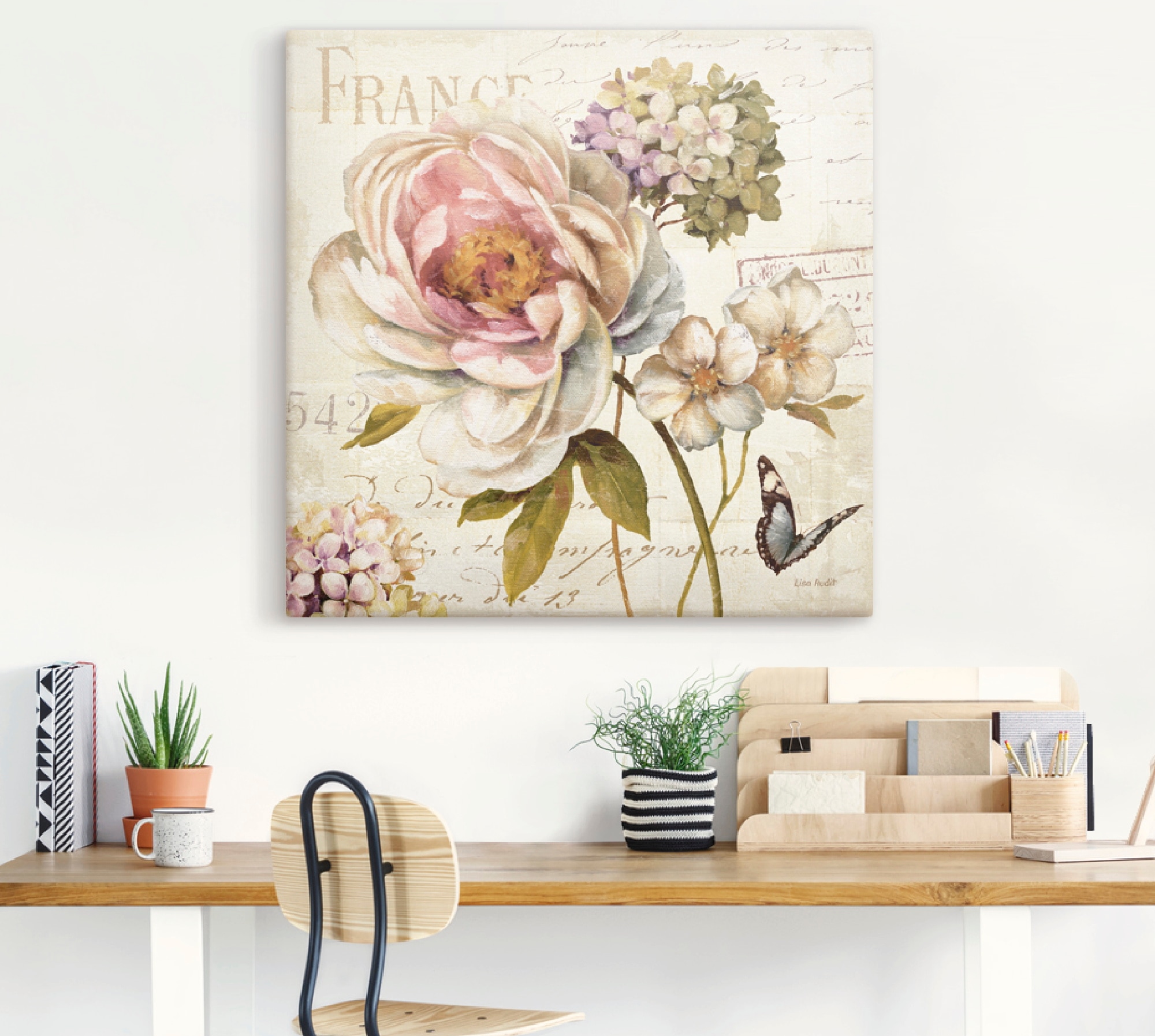 Artland Wandbild »Blumen III«, Blumen, (1 St.), als Leinwandbild, Poster in verschied. Größen