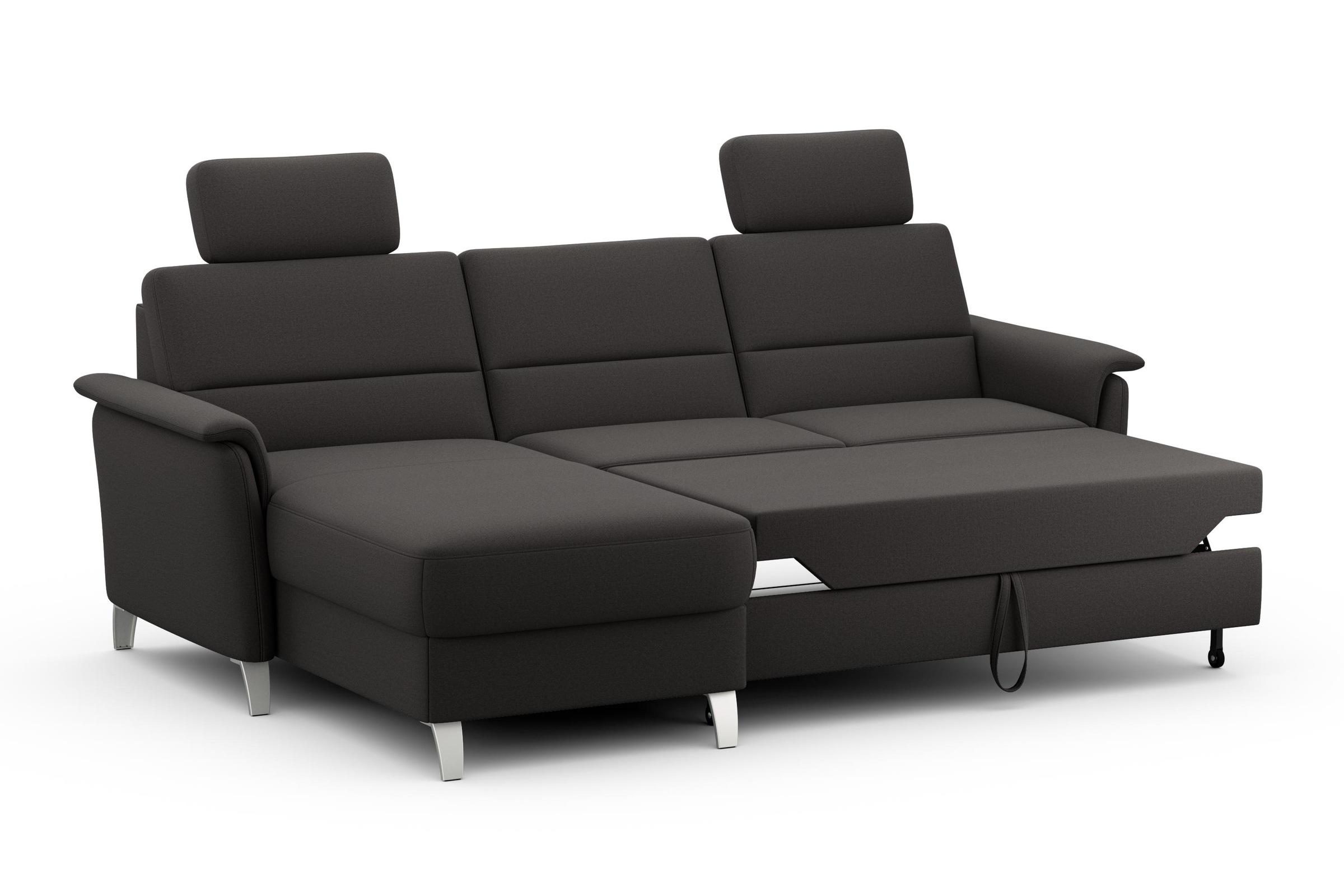 sit&more Ecksofa »Palmera L-Form«, Federkern, wahlweise mit Bettfunktion und mit/ohne Stauraum