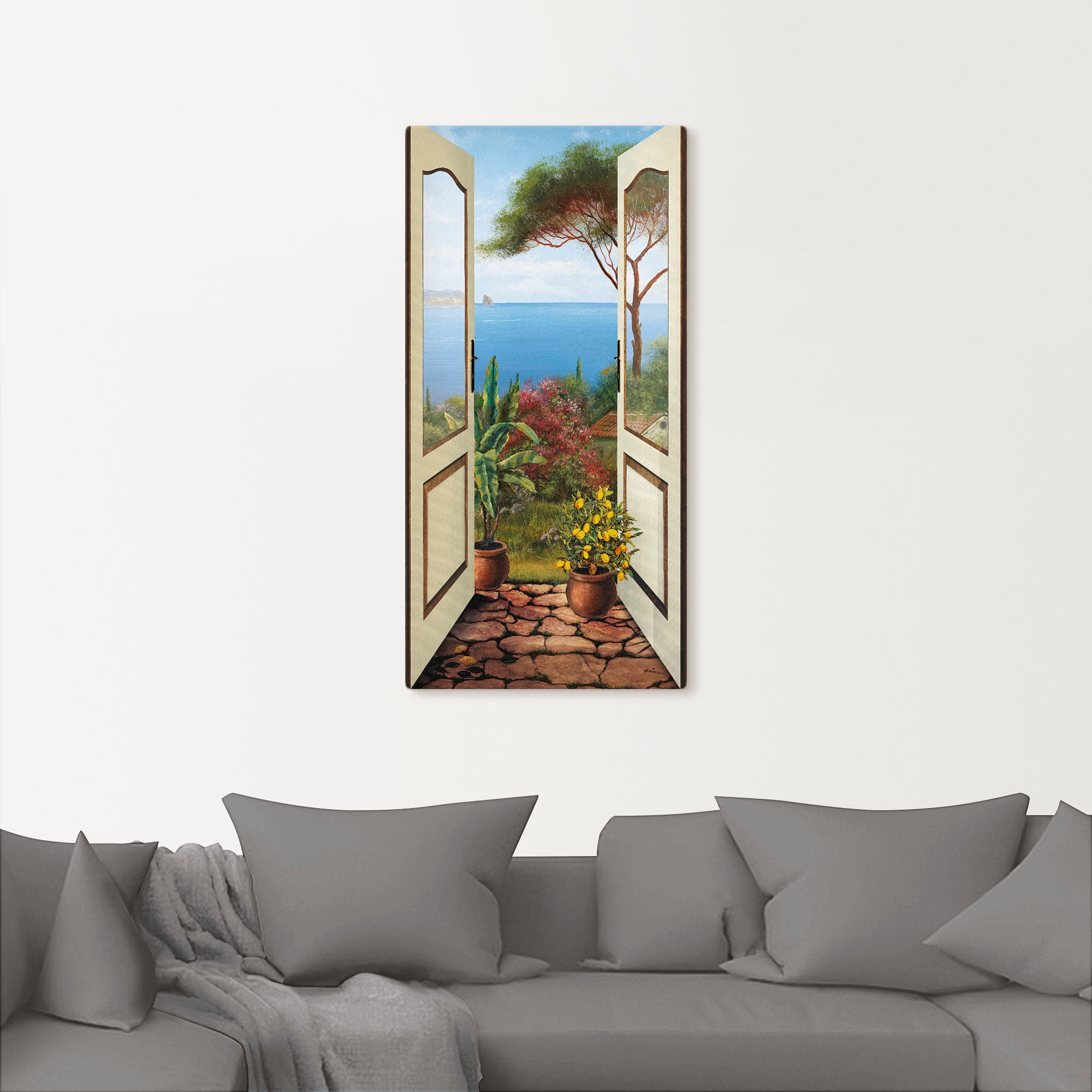 Artland Wandbild »Veranda am Meer«, Küstenbilder, (1 St.), als Alubild, Outdoorbild, Leinwandbild, Poster, Wandaufkleber