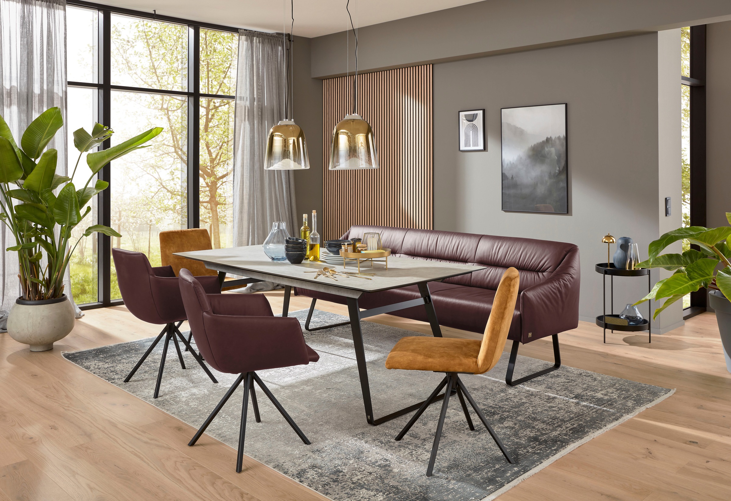 Musterring Essbank "JustB SP500" 1 tlg. Metallkufe schwarz, verschiedene Fa günstig online kaufen