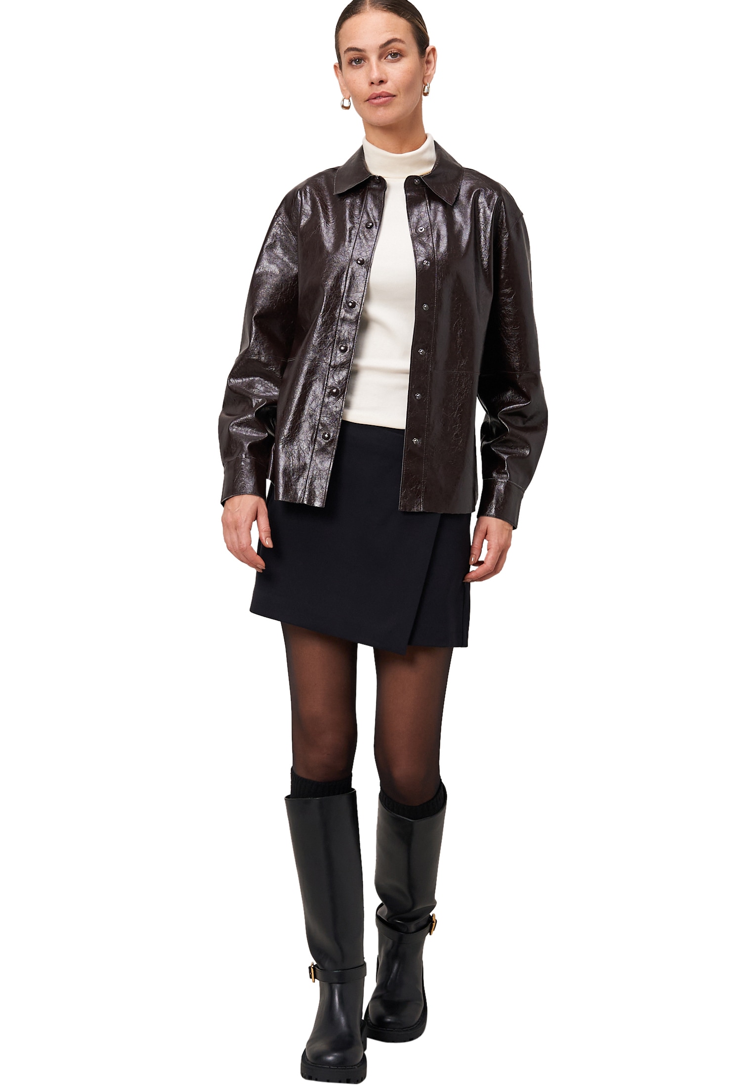 Zero Minirock »zero Damen Hosenrock mit Wickeloptik«, Wickeldesign