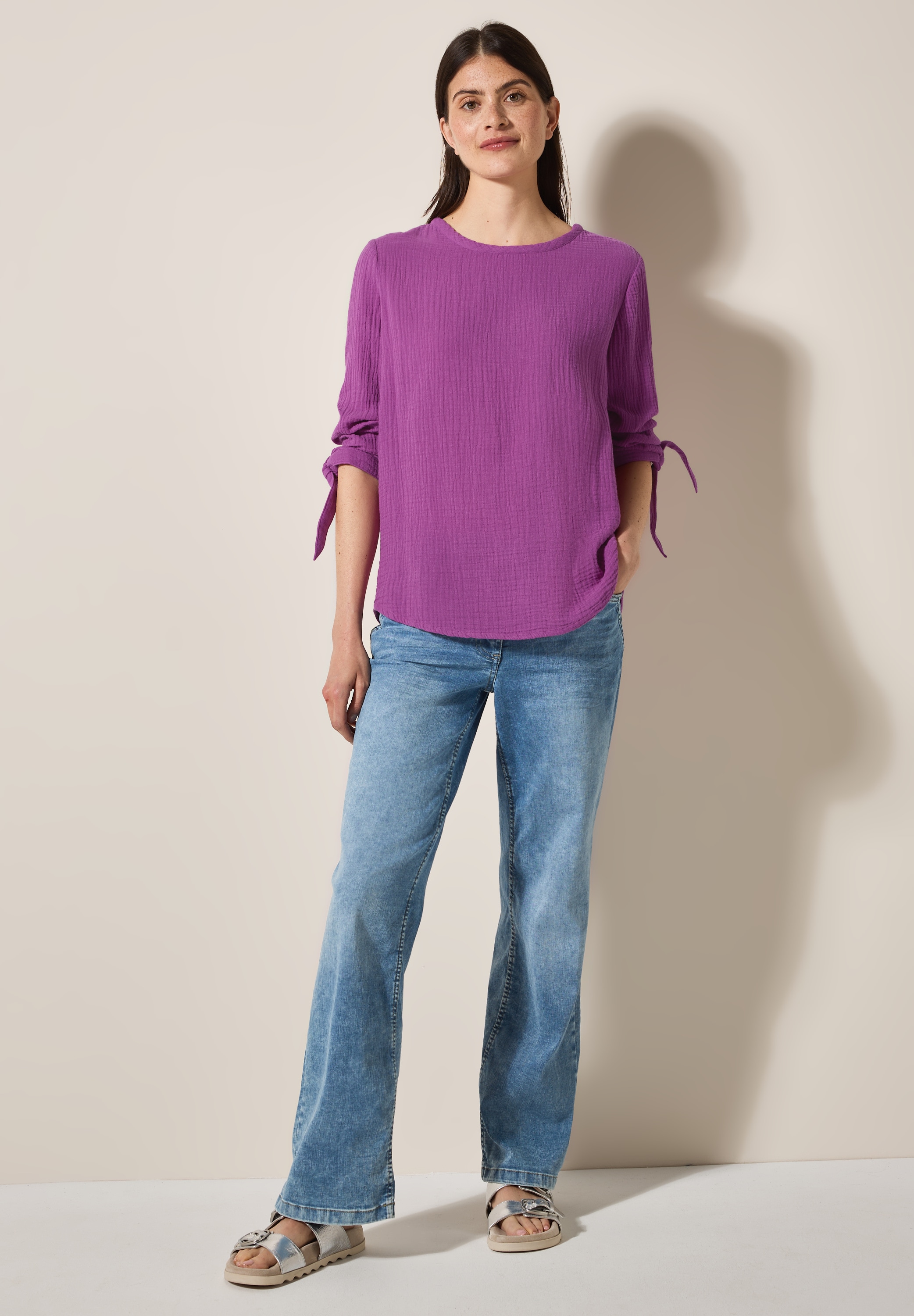 Cecil Klassische Bluse, aus reiner Baumwolle