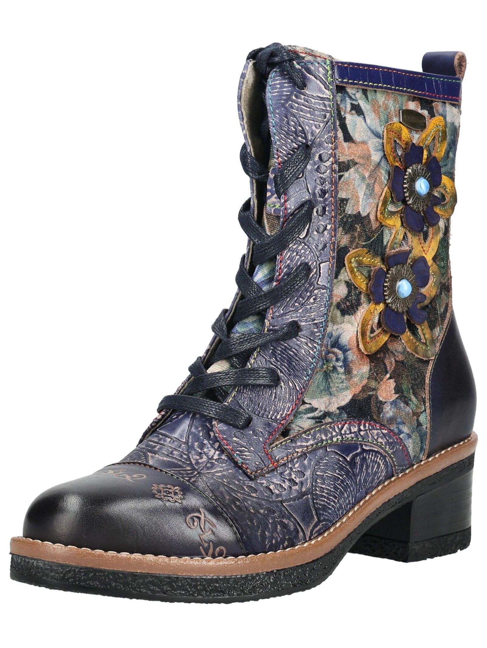 LAURA VITA Schnürstiefelette "LAURA VITA Stiefelette Leder/Textil"