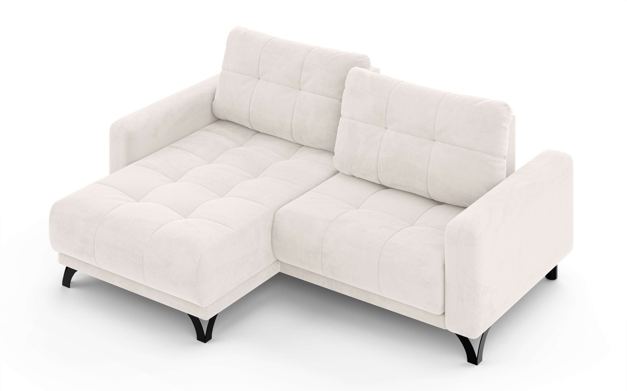 INOSIGN Ecksofa »FAIRVIEW mit verstellbaren Rückenlehne, Maße B/T/H: 234/174/93 cm«, L-Form mit Wellenunterfederung, Recamiere beidseitig montierbar