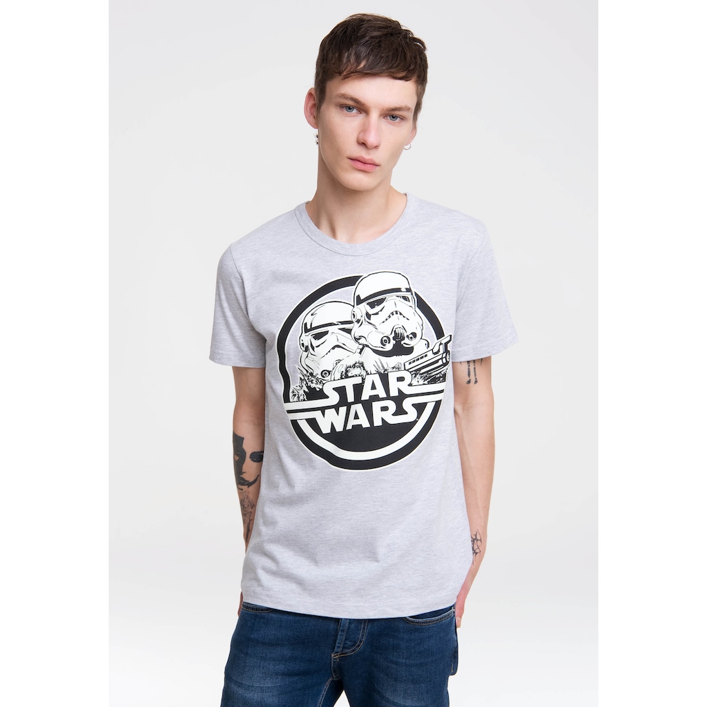 LOGOSHIRT T-Shirt »Stormtrooper - Krieg der Sterne«, mit tollem Aufdruck