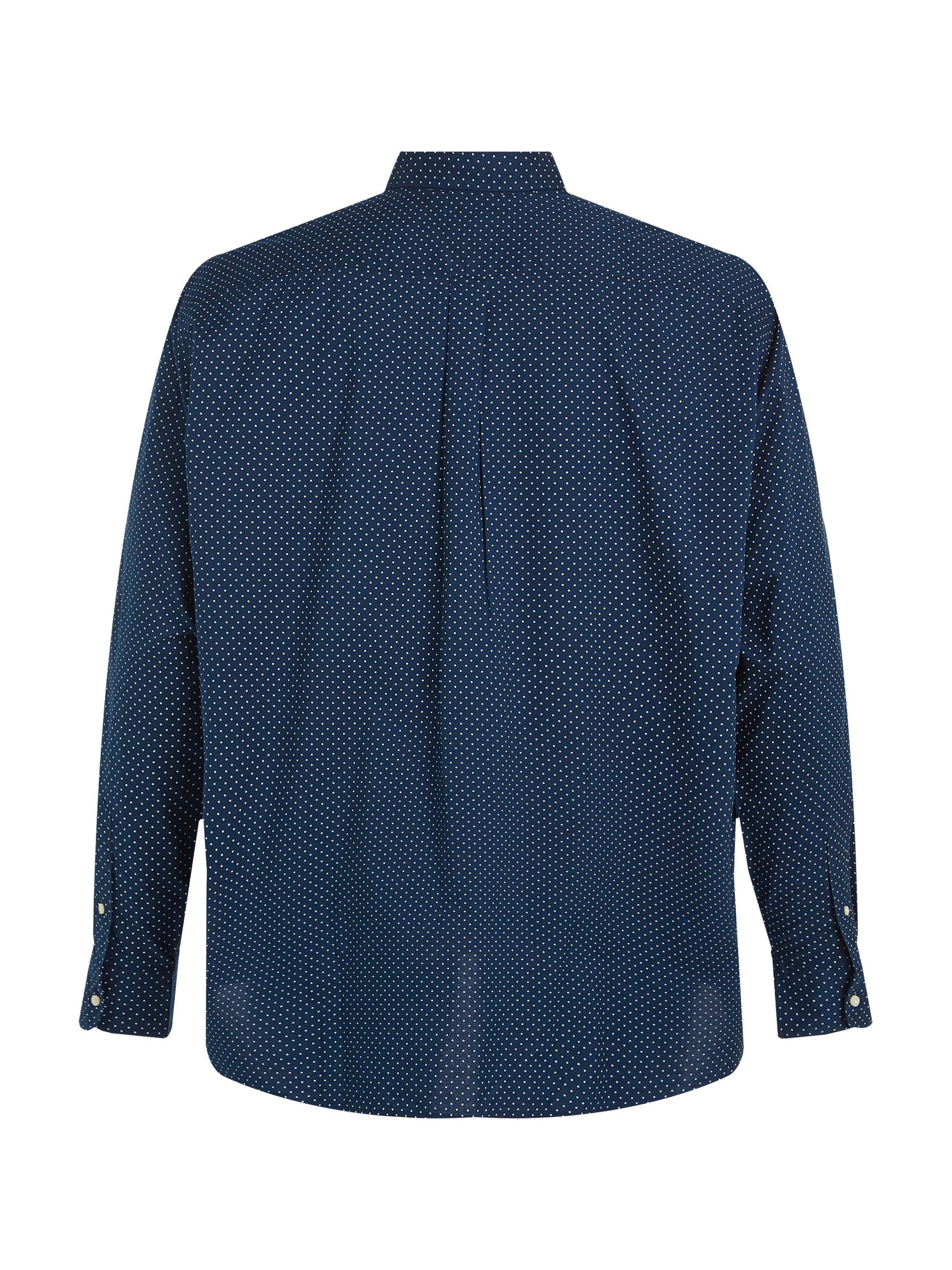 Tommy Hilfiger Big & Tall Langarmhemd »BT-FLEX POPLIN POLKA DOT S-B«, in Großen Größen, Logostickerei