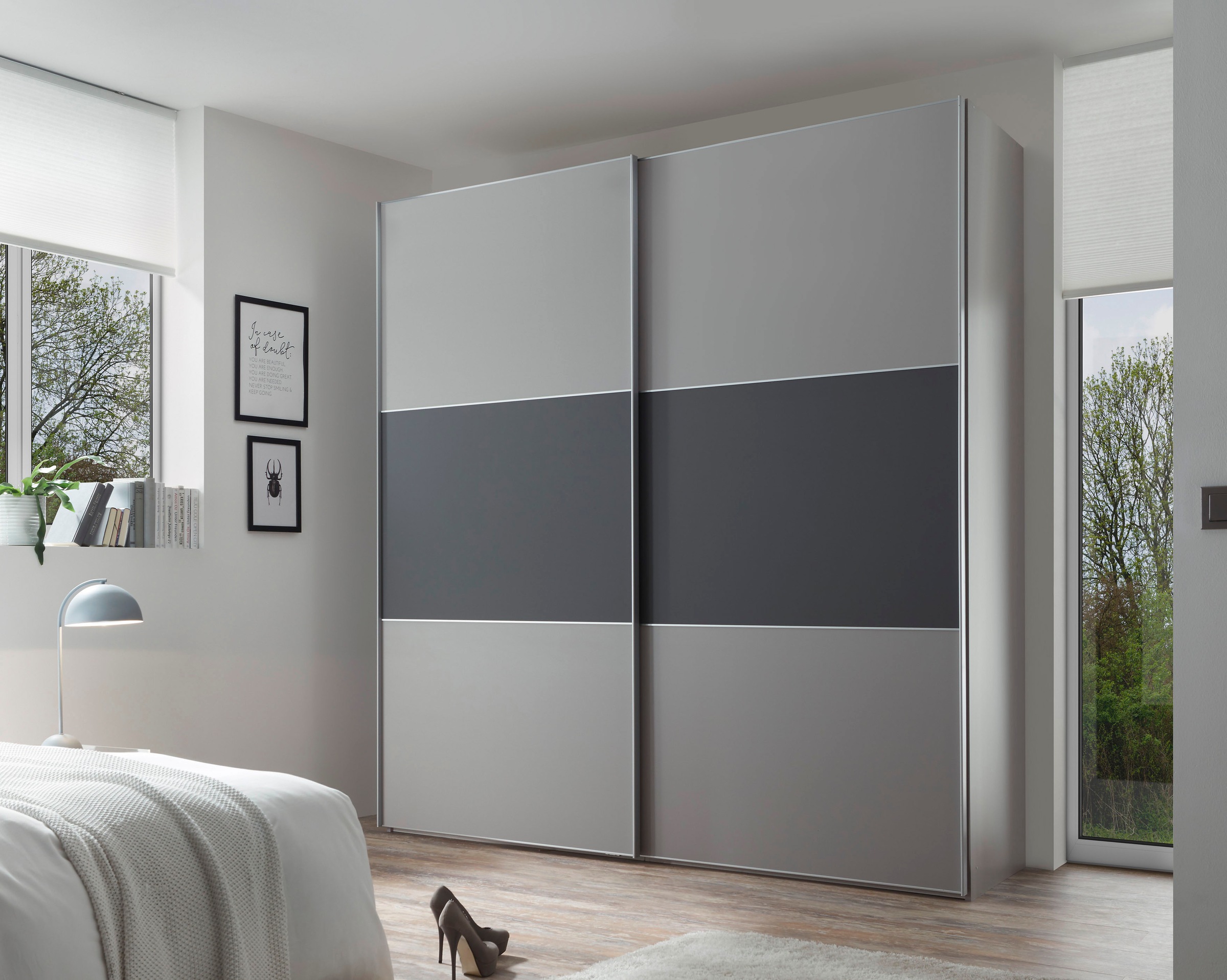 STAUD Schwebetürenschrank »Includo, Made in Germany« Mit vier verschiedenen Ausstattungsvarianten