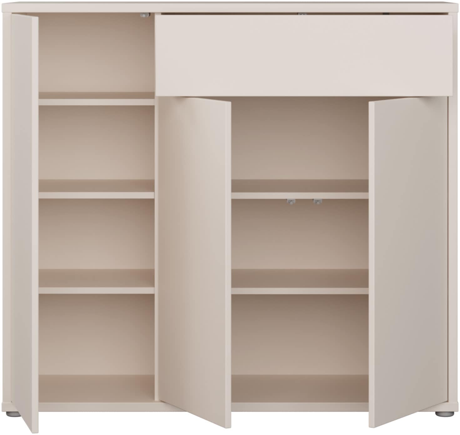 FORTE Schuhschrank B/H/T 109,2/99,1/34,9 cm Push to open, 20 Paar Schuhe