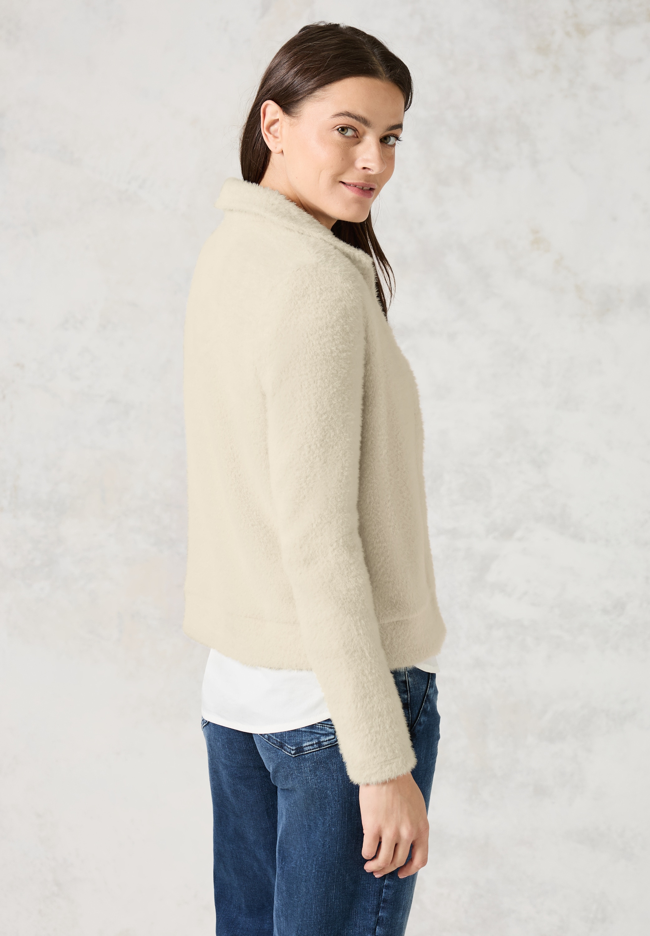 Cecil Cardigan, aus softem Materialmix