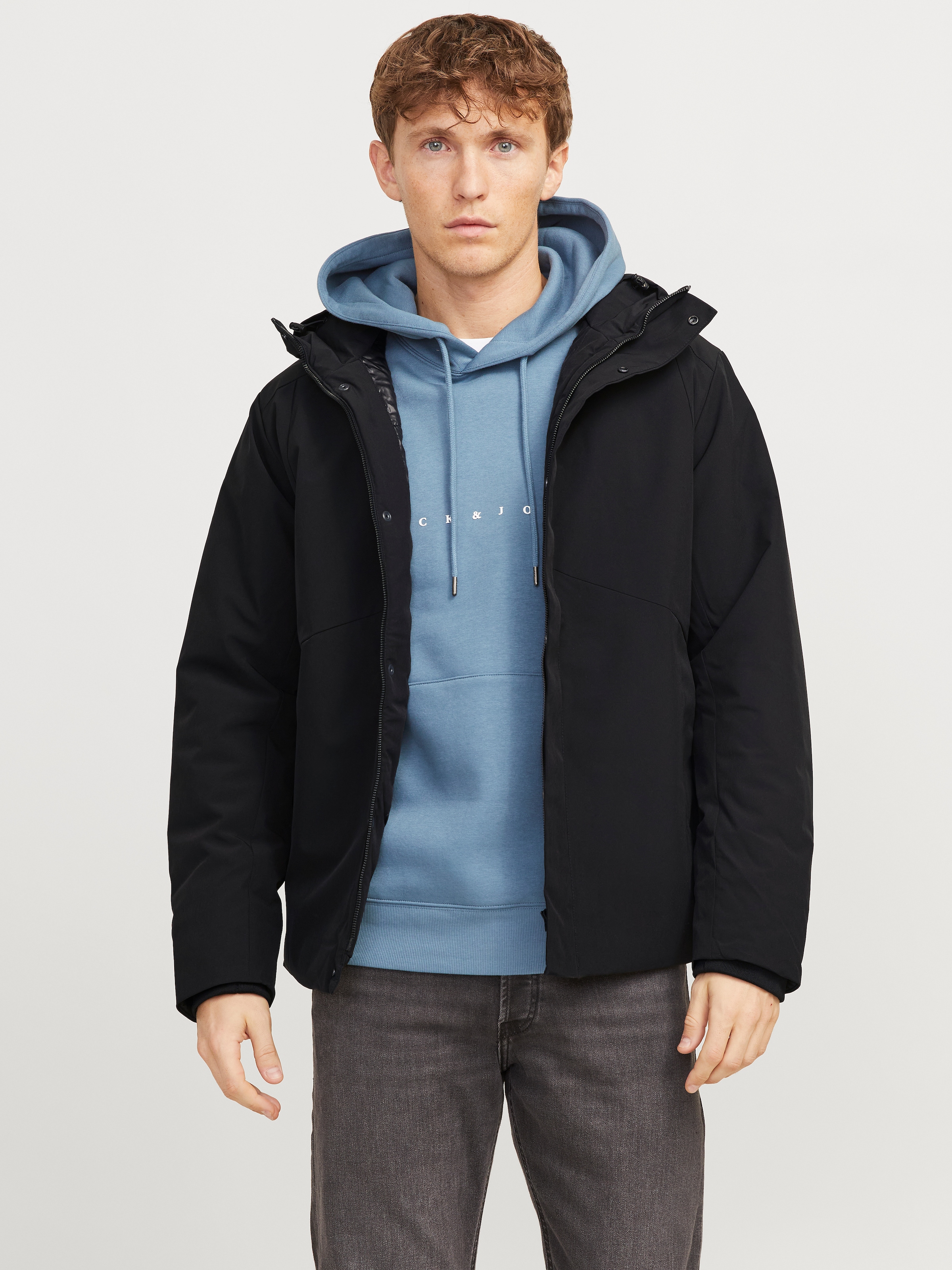 Jack & Jones Kurzjacke »JJEKEEN JACKET SN«, mit Kapuze