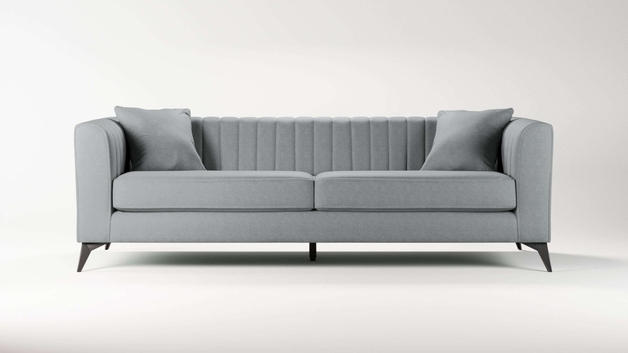 Places of Style 4-Sitzer »MATTHEW elegantes Designsofa, Maße B/T/H: 231/86/74 cm«, XXL, Steppung im Rücken, lose Sitzkissen, incl 2. Zierkissen