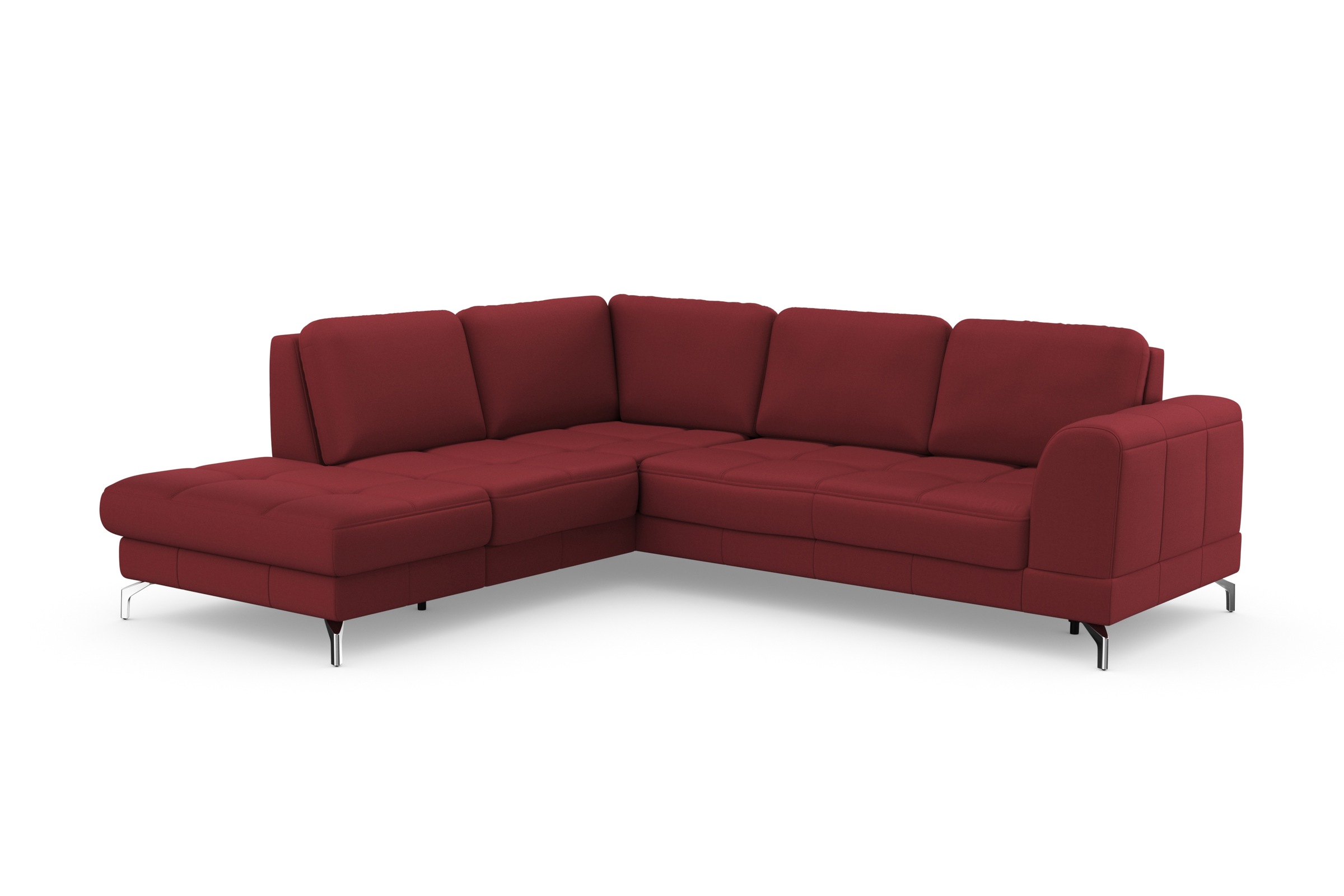 Thumbnail - sit&more Ecksofa "Bendigo L-Form" inklusive Sitztiefenverstellung, Bodenfreiheit 12 cm, in 2 Fußfarben