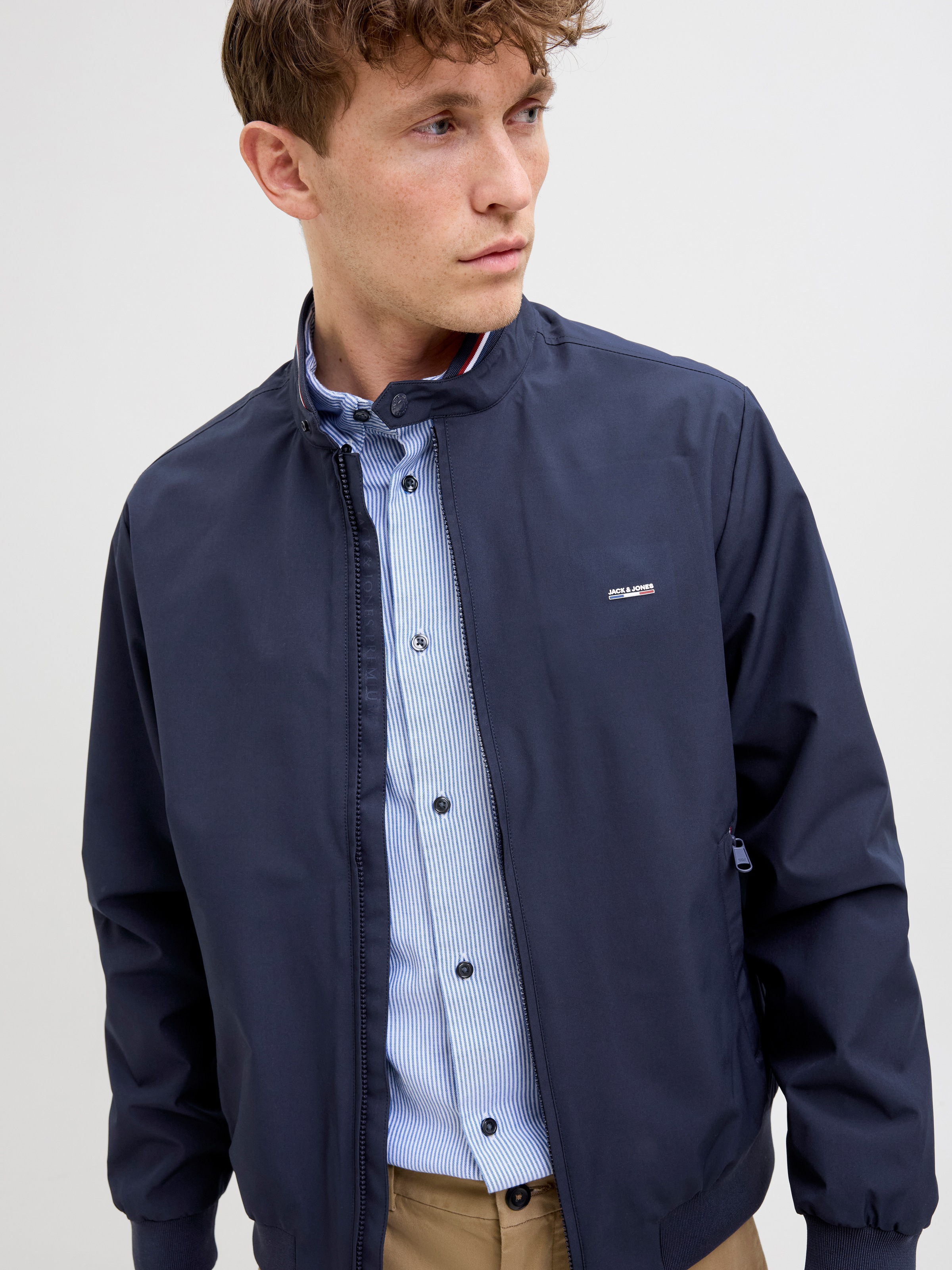 Jack & Jones Bomberjacke "JPRBLUBRAD BOMBER JACKET SN" Materialmix, regular günstig online kaufen