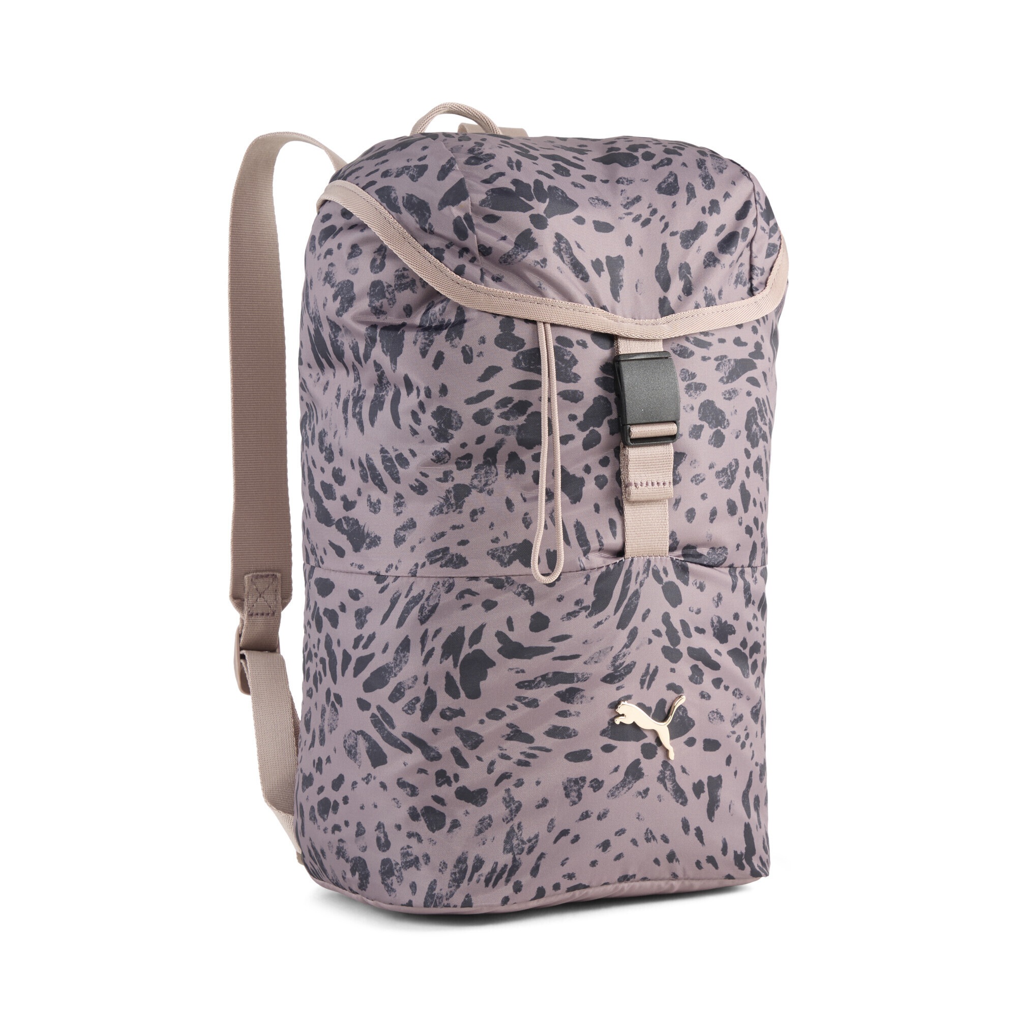 PUMA Freizeitrucksack "POP 12,5 l Kleiner Rucksack Damen", B/H/T: 21cm x 37cm x 15cm, onesizesandstone animal aop beige, Rucksäcke