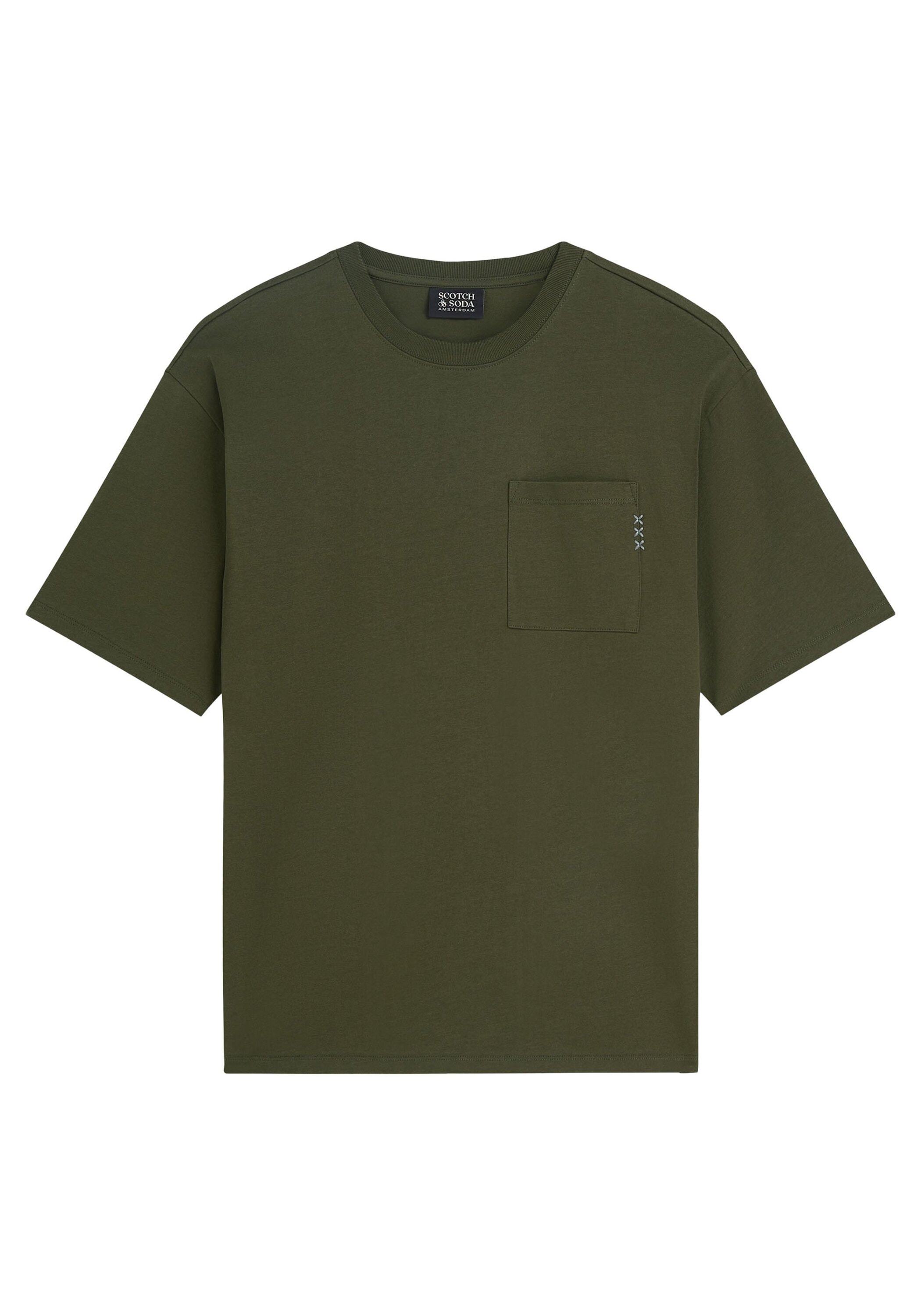 Scotch & Soda T-Shirt "T-Shirt Core 3 Crosses Loose Fit Pocket T-Shirt 1er Pack" 1