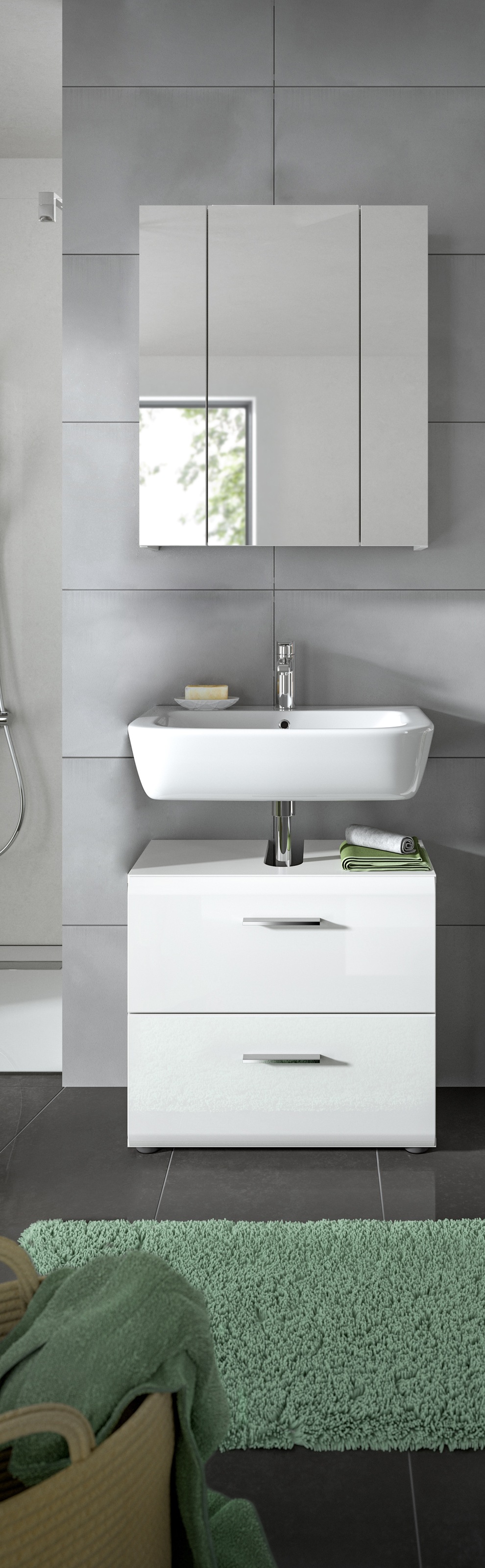 INOSIGN Badmöbel-Set "FLORENZ, TOPSELLER, 2-teilige Badkombination, hochwer günstig online kaufen