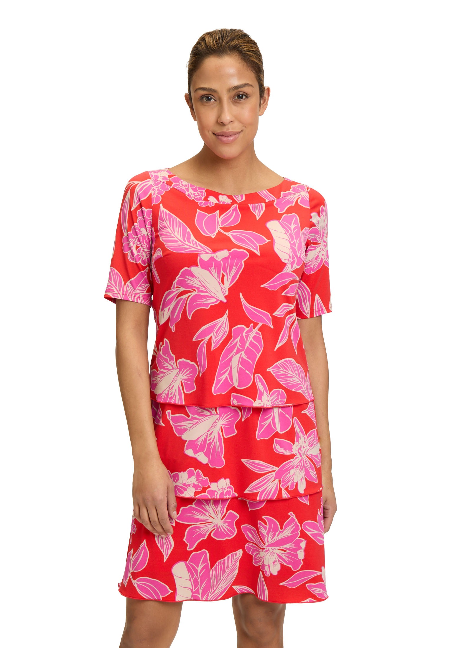 Betty Barclay Sommerkleid "Betty Barclay Damen Stufenkleid kurzarm", Druck günstig online kaufen