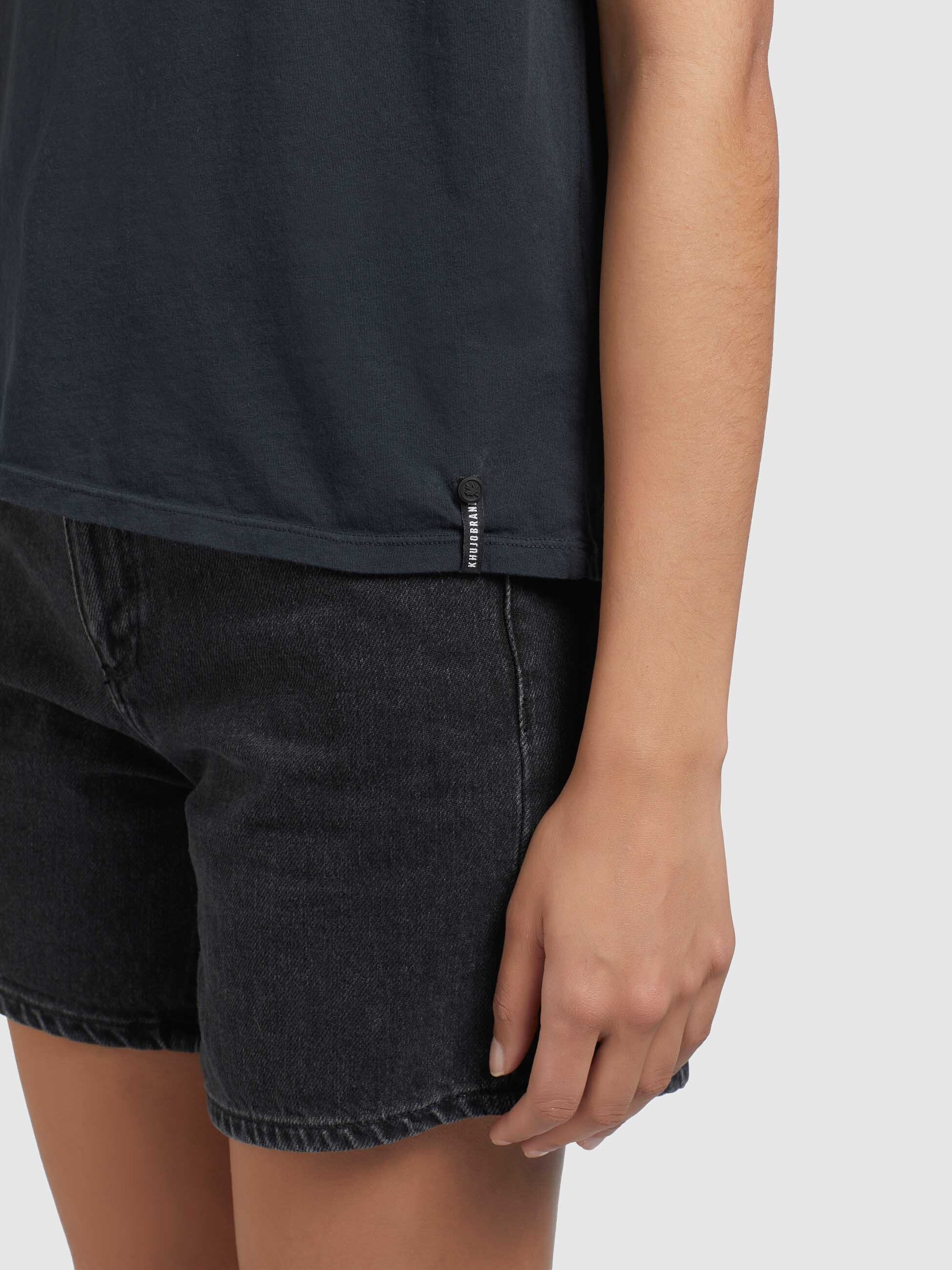 khujo T-Shirt »YEONA«, mit Schulterpolstern