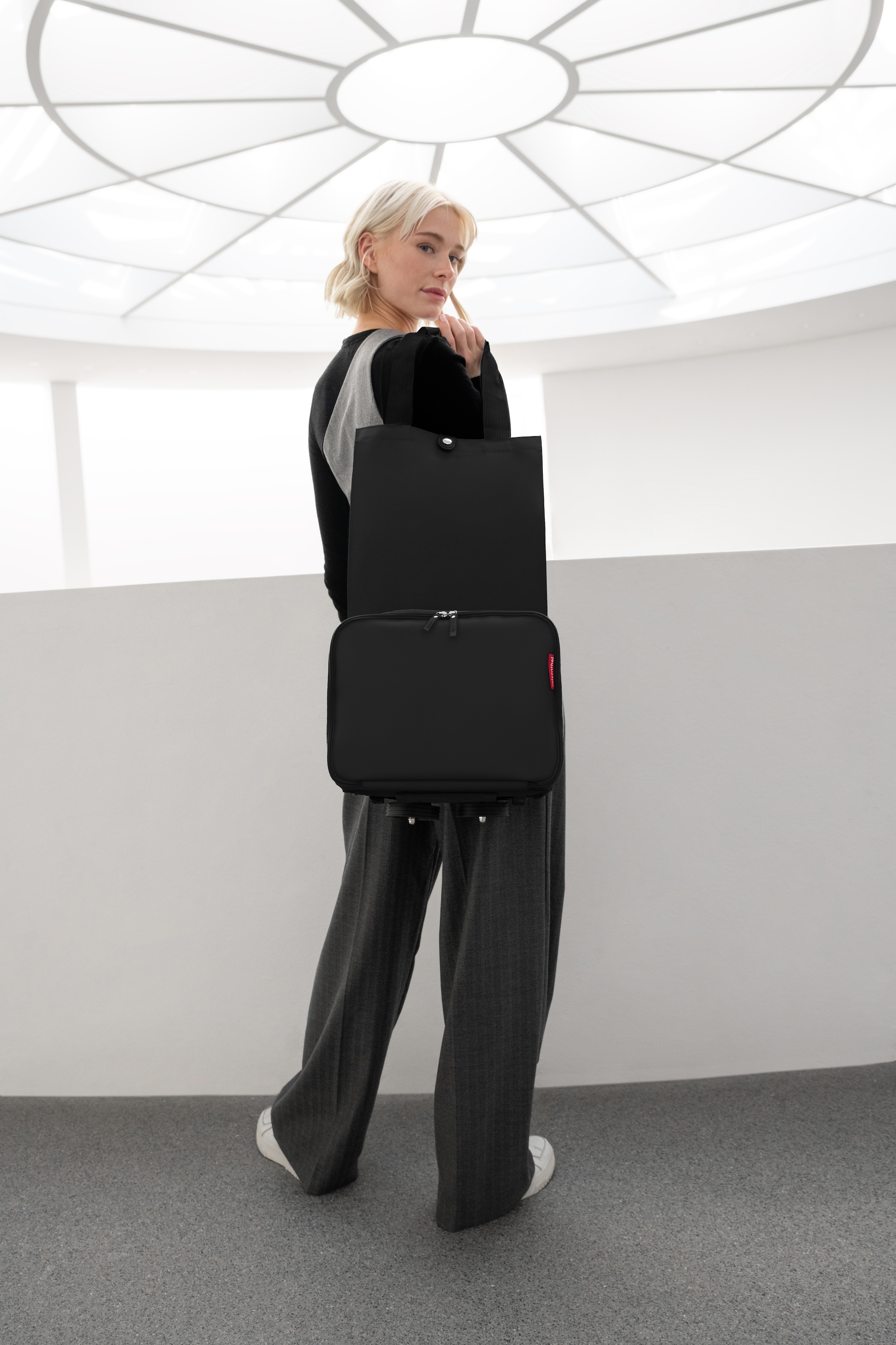 REISENTHEL® Einkaufstrolley »foldabletrolley« Faltbarer Einkaufstrolley mit einklappbaren Rädern und Außentasche