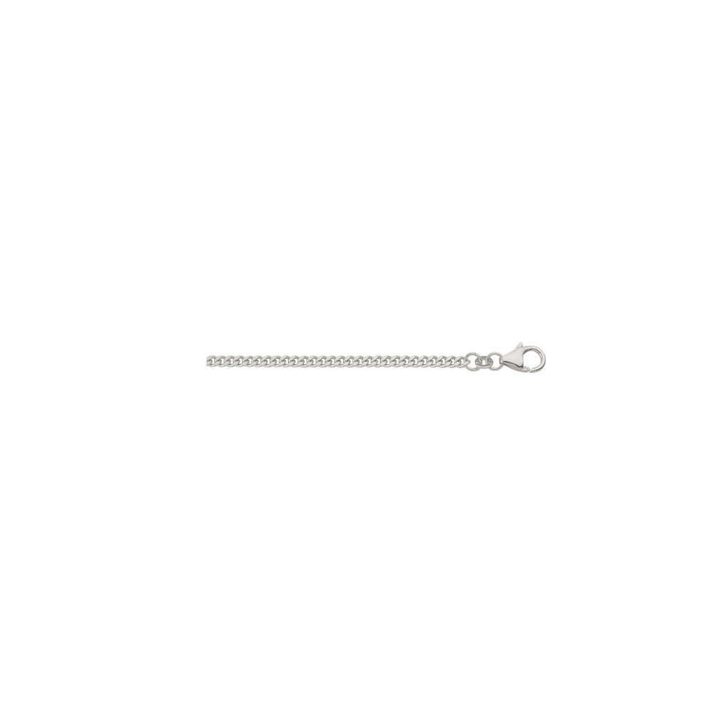 Adelia´s Silberkette »925 Silber Flach Panzer Halskette Ø 1 6 mm« Silberschmuck für Damen