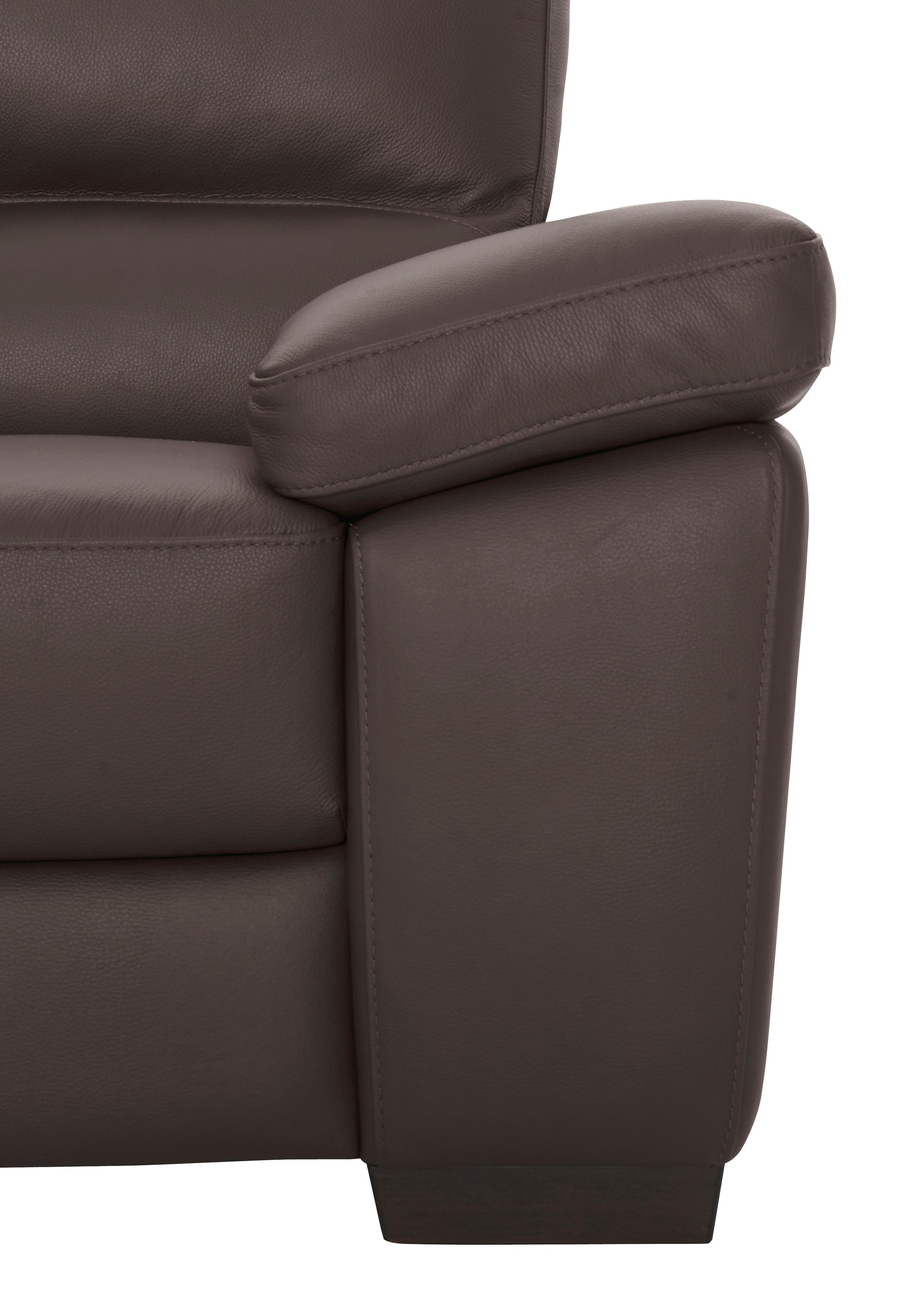 CALIA ITALIA 3-Sitzer »Gaia, hochwertiges Ledersofa mit erstklassigem Sitzkomfort«, edles Design, in zwei hochwertigen Lederqualitäten