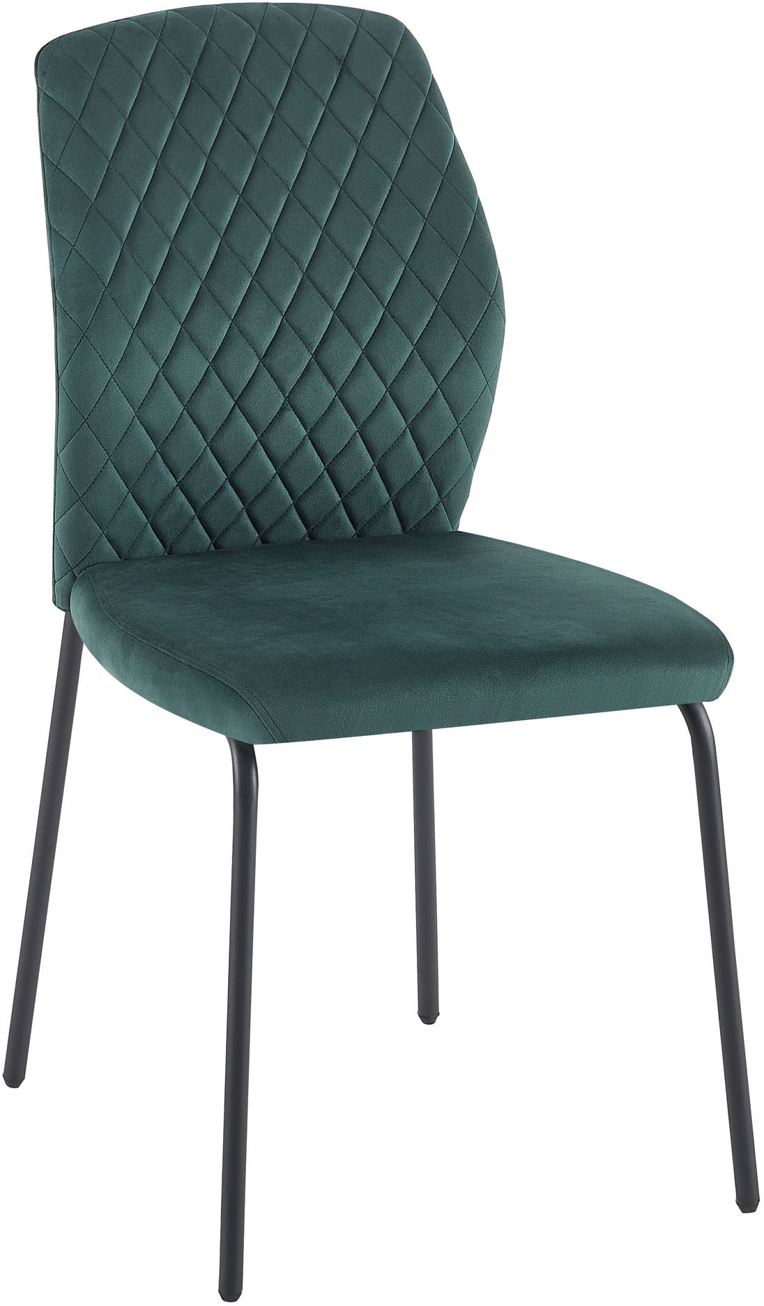 Thumbnail - SalesFever 4-Fußstuhl "Esszimmerstuhl mit elegantem Stil" (Set) 2 Stk.2er Set mit eleganter Wabensteppung im Rücken