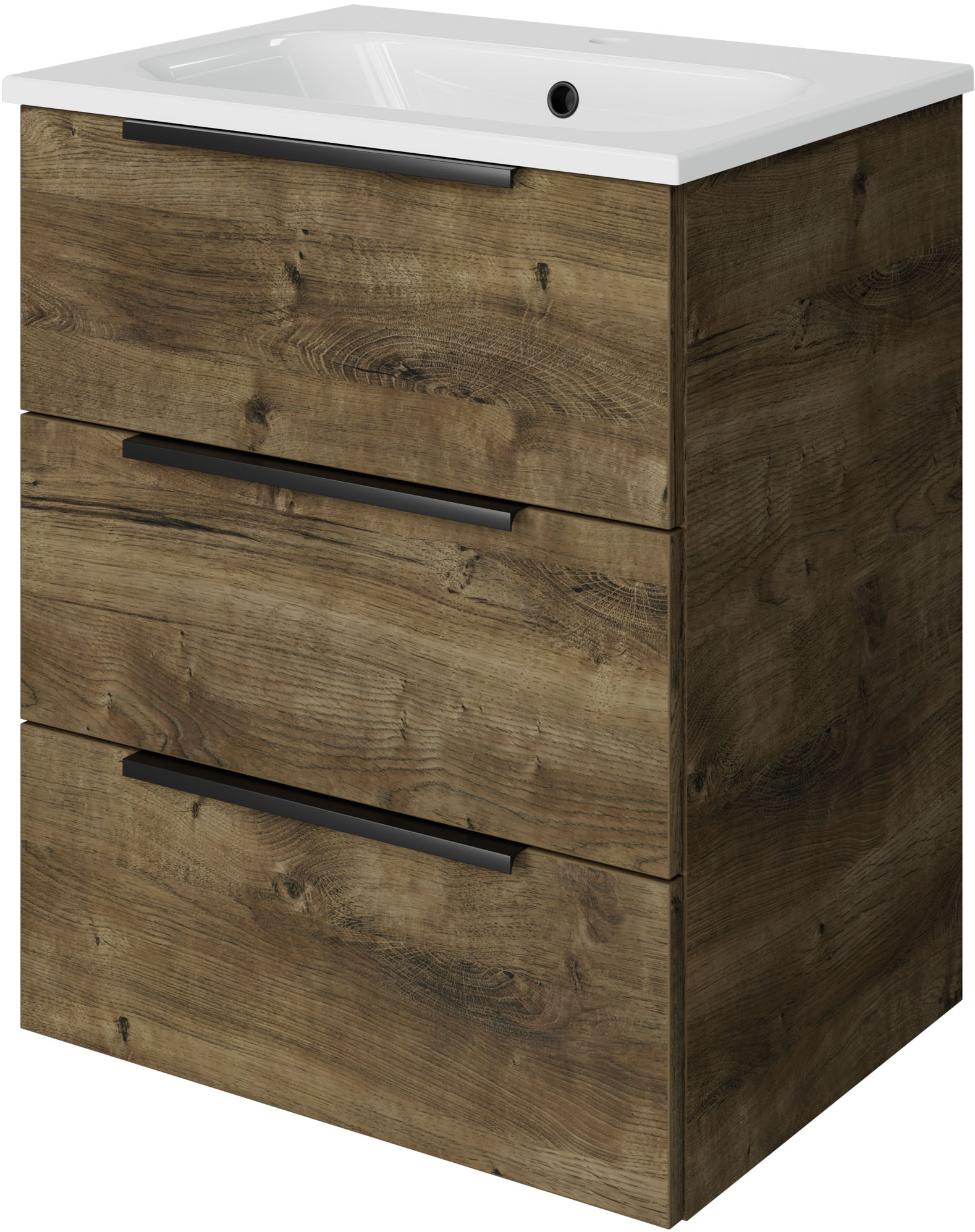 Saphir Badmöbel-Set "Mineralmarmor-Waschtisch mit Waschtischunterschrank" 2 Stk. tlg.