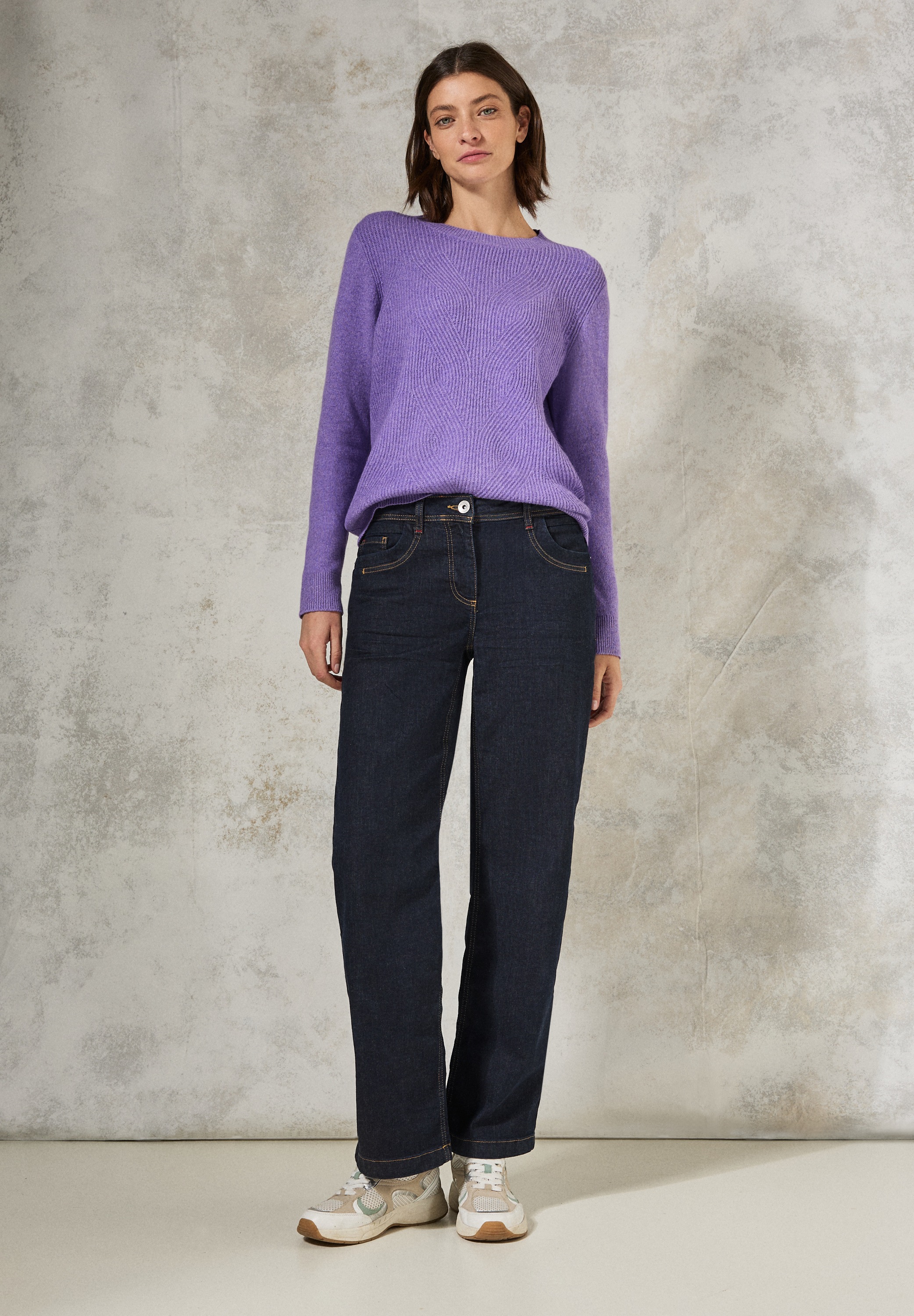 Cecil Strickpullover, aus Baumwolle mit Stretchanteil