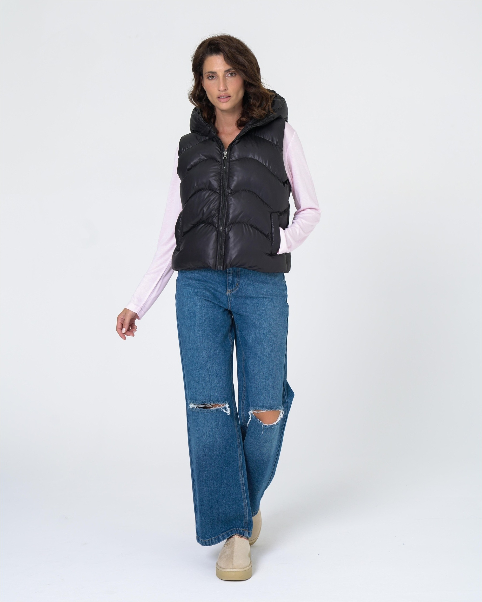 freshlions Steppweste "Laura" 1 Stk. tlg. mit großer, gemütlicher Kapuze günstig online kaufen