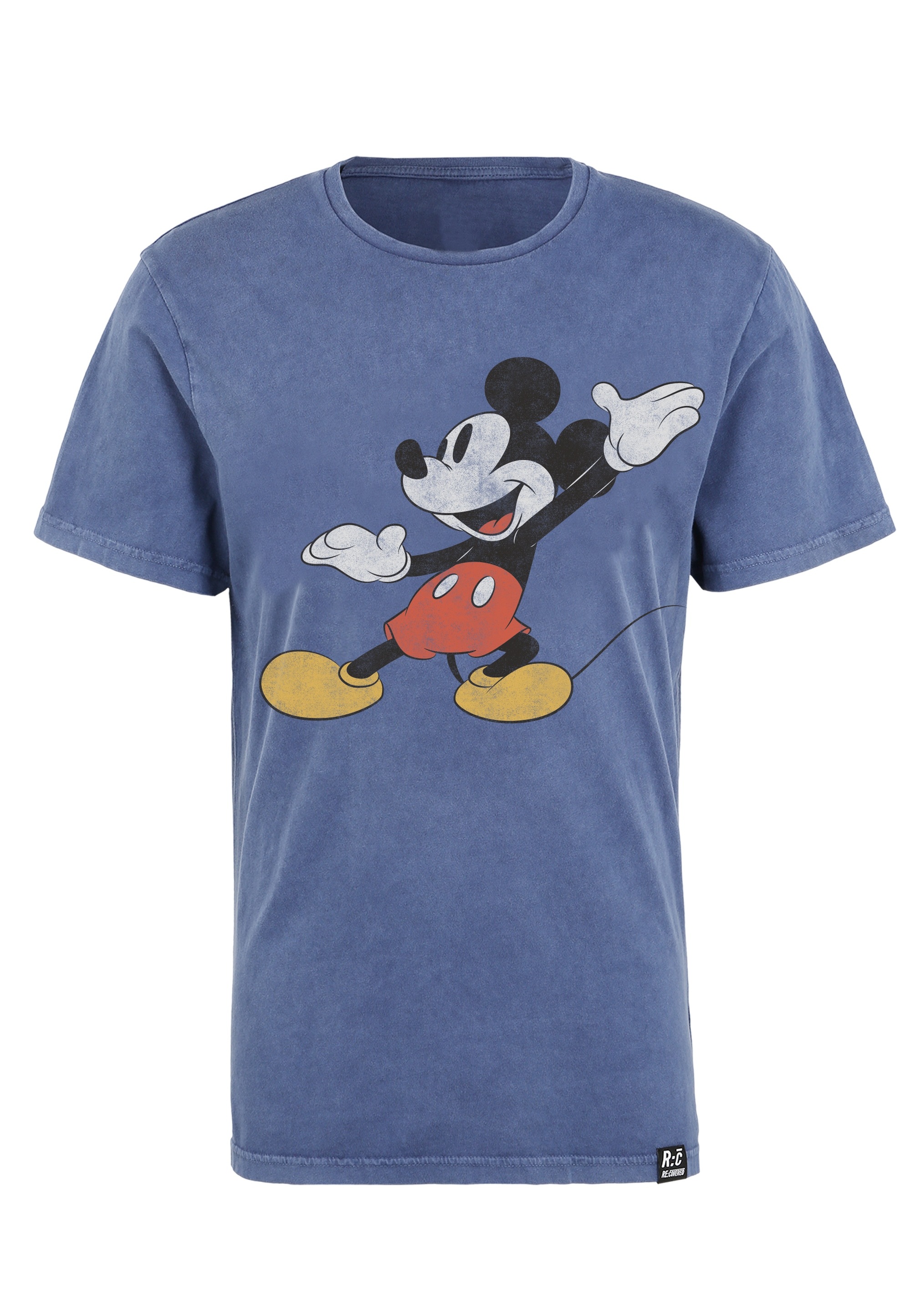 Recovered T-Shirt »Disney Mickey Mouse Posing«, im zeitlosen Design