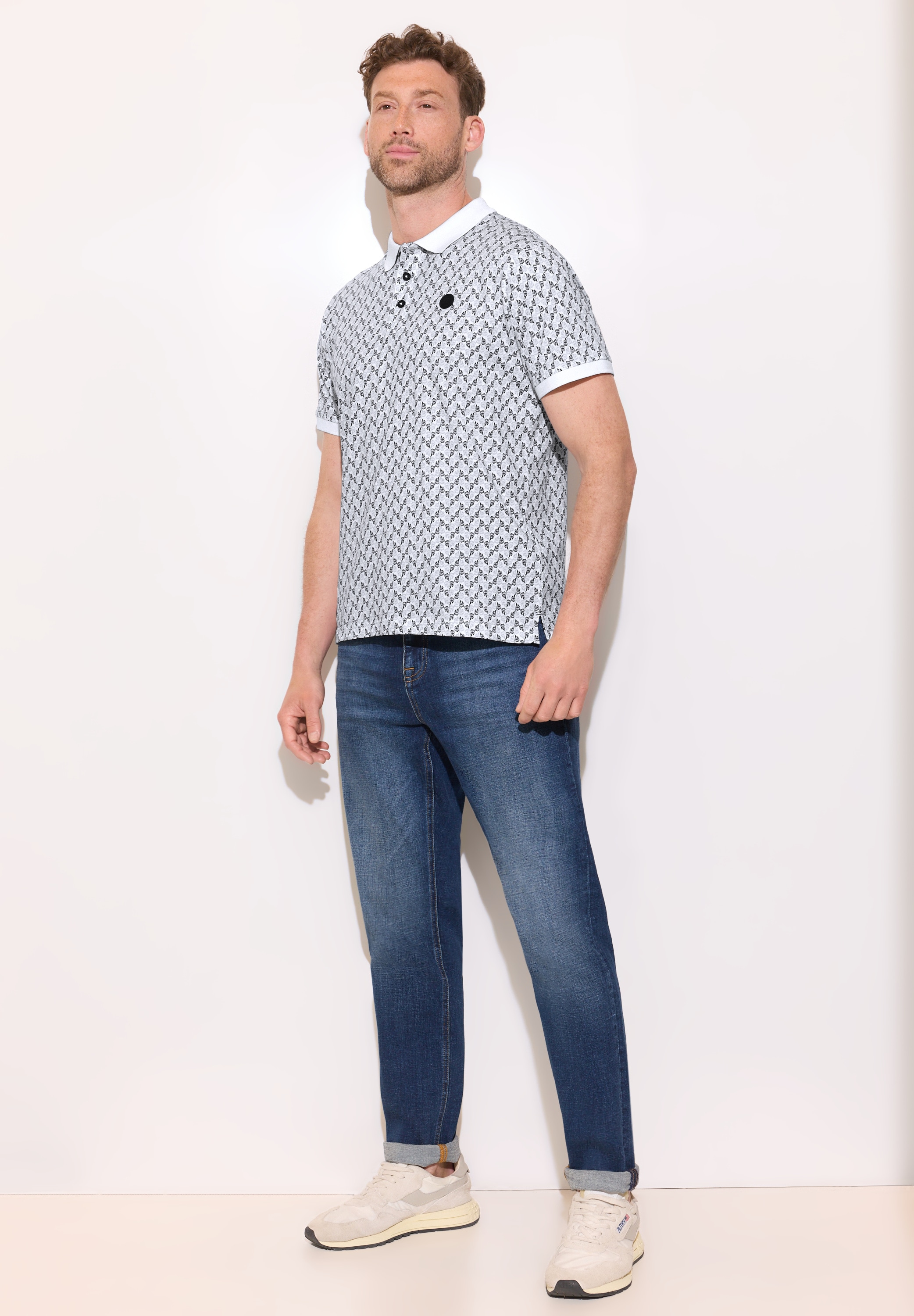 STREET ONE MEN Poloshirt aus reiner Baumwolle