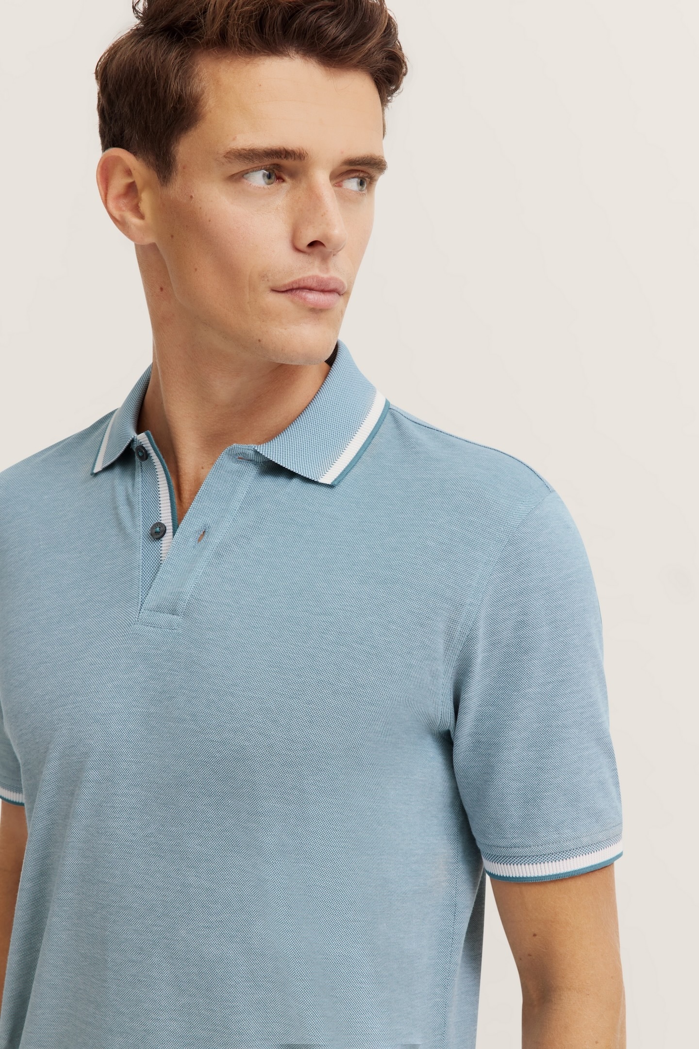 bugatti Poloshirt, aus Baumwolle