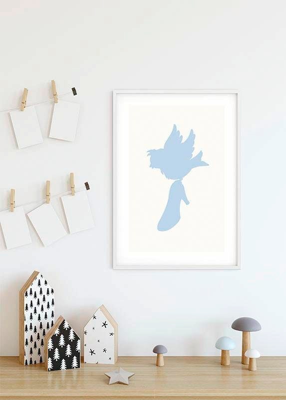 Komar Bild »Cinderella Bird«, Disney, (1 St.), Wandbild zur Dekoration im Kinderzimmer - ohne Rahmen