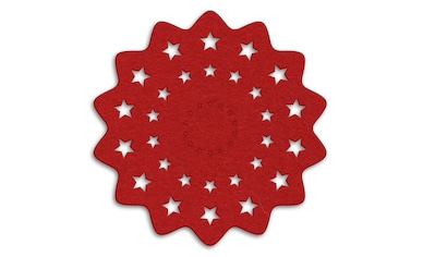 Wall-Art Tischdecke »Rote Weihnachtsbaumdecke Sterne«, (1 St.) kaufen
