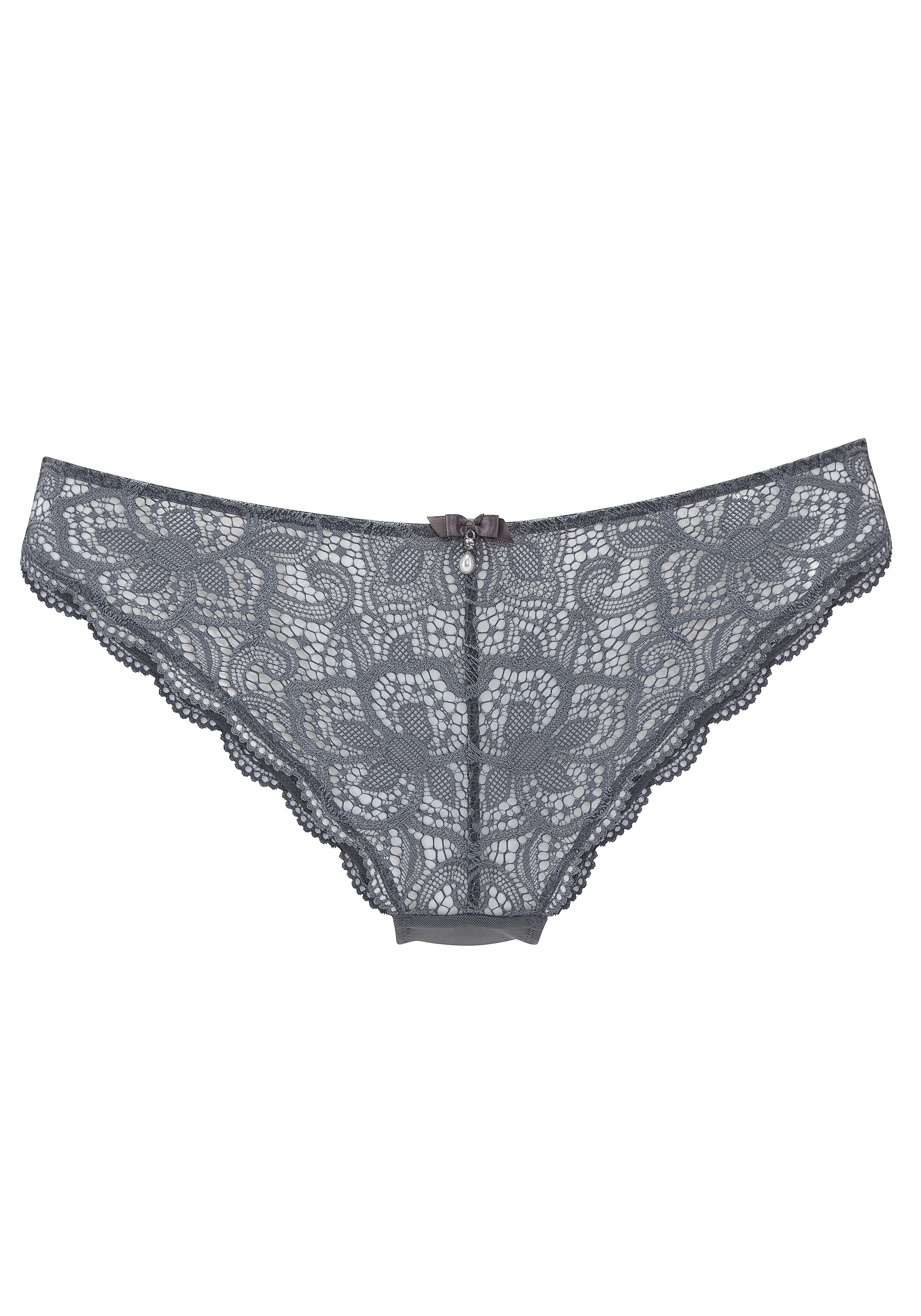 LASCANA Tanga "Nikoletta" mit feiner Zierschleife und Accessoire in Perlenoptik