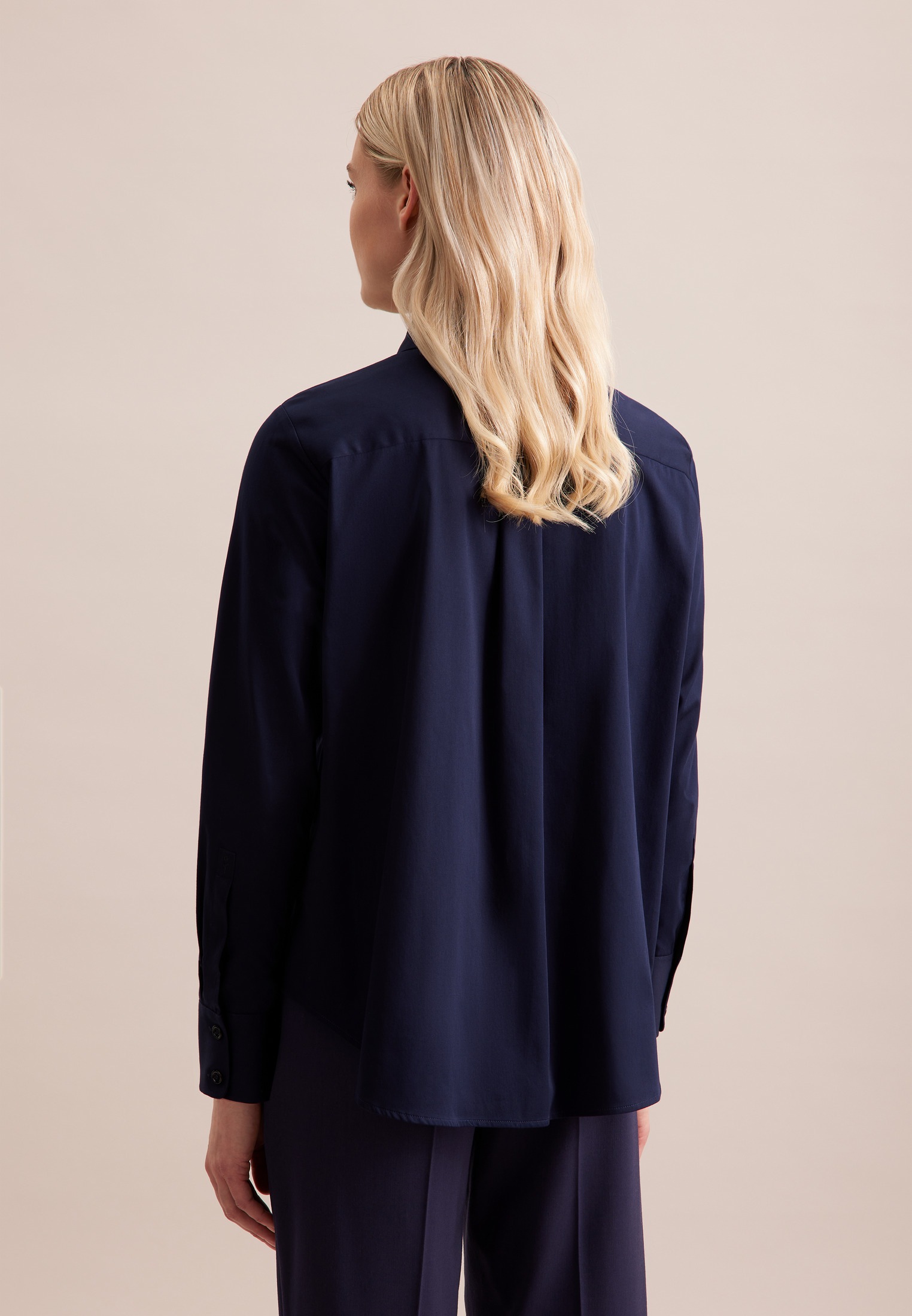 seidensticker Hemdbluse, 1/1 Kragen Uni günstig online kaufen