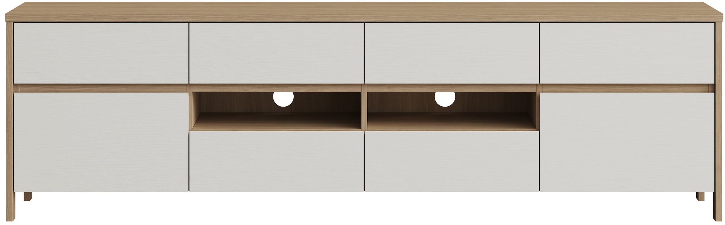 Home affaire TV-Schrank »Stranda, moderner TV-Unterschrank, Kommode im Scandi-Style, Lowboard«, Rahmenoptik, ausreichend Stauraum, vielseitig einsetzbar, 193 cm breit