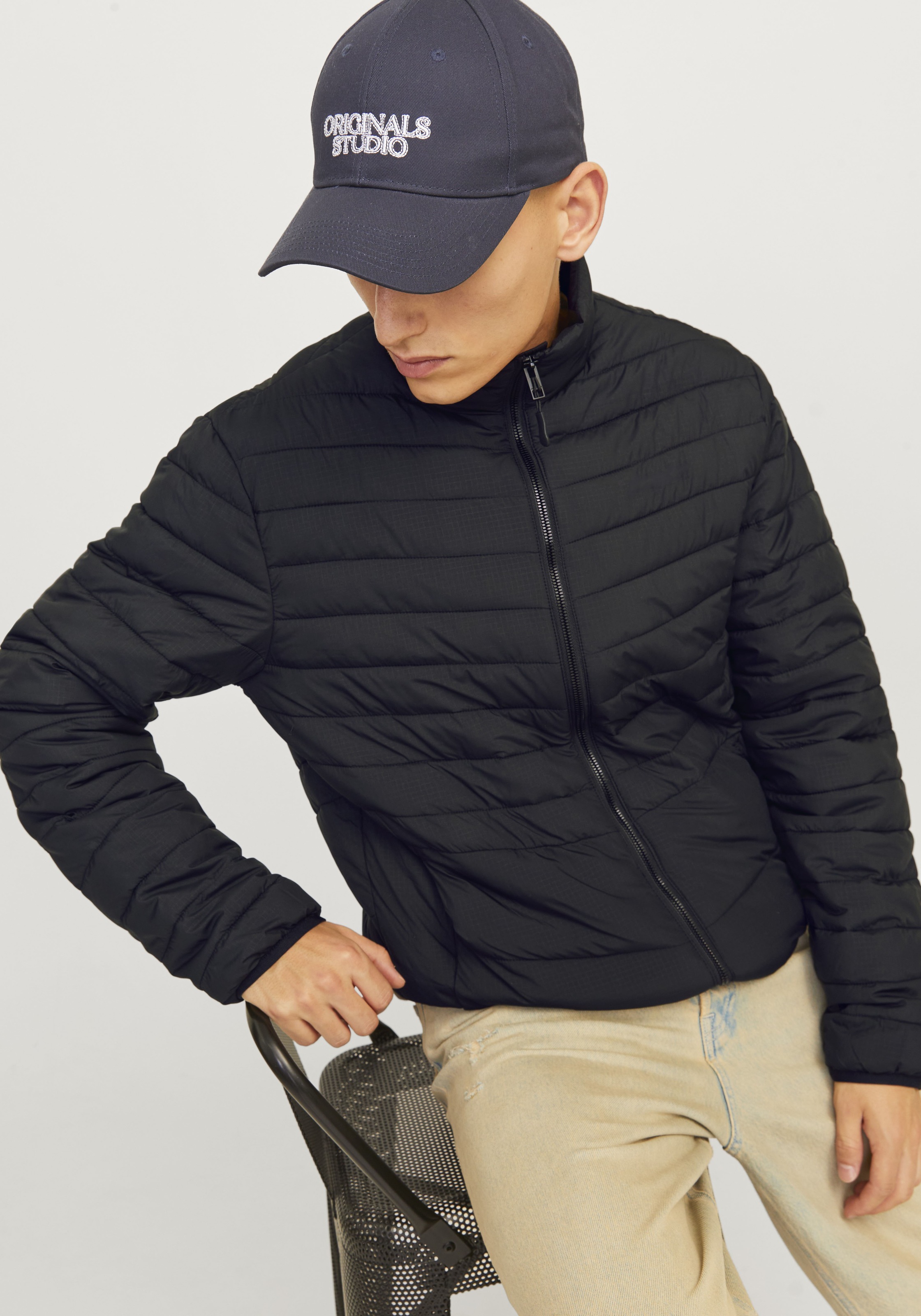 Jack & Jones Steppjacke "JJESTATE PACKABLE PUFFER COLLAR NOOS", ohne Kapuze günstig online kaufen