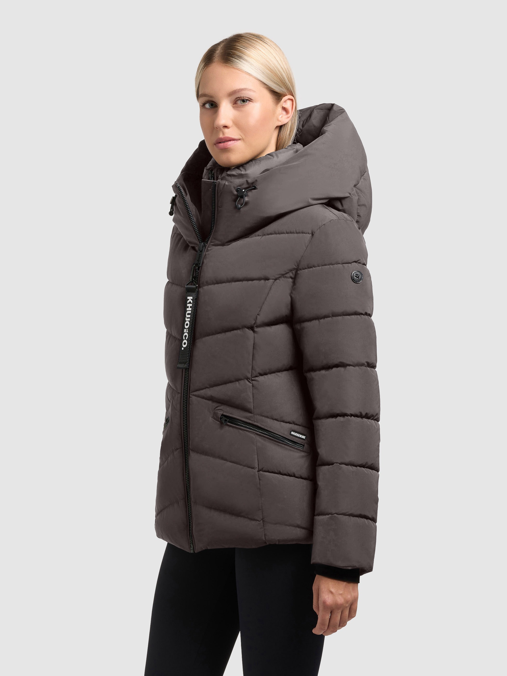 khujo Steppjacke "HERSCH" mit Kapuze Kapuze mit elastischem Kordelzug, elas günstig online kaufen