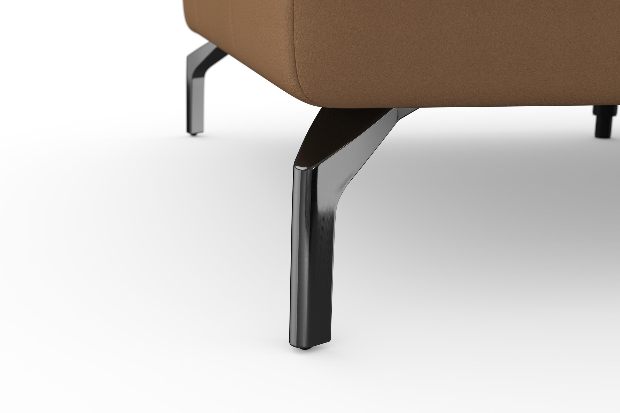 sit&more Ecksofa »Bendigo L-Form«, inklusive Sitztiefenverstellung, Bodenfreiheit 15 cm, in 2 Fußfarben