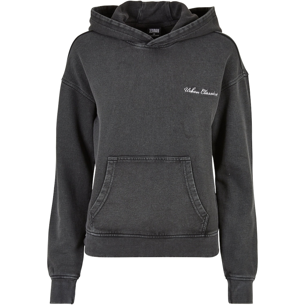 URBAN CLASSICS Kapuzenpullover »Urban Classics Damen Ladies Small Embroidery Terry Hoody«, (1 tlg.)