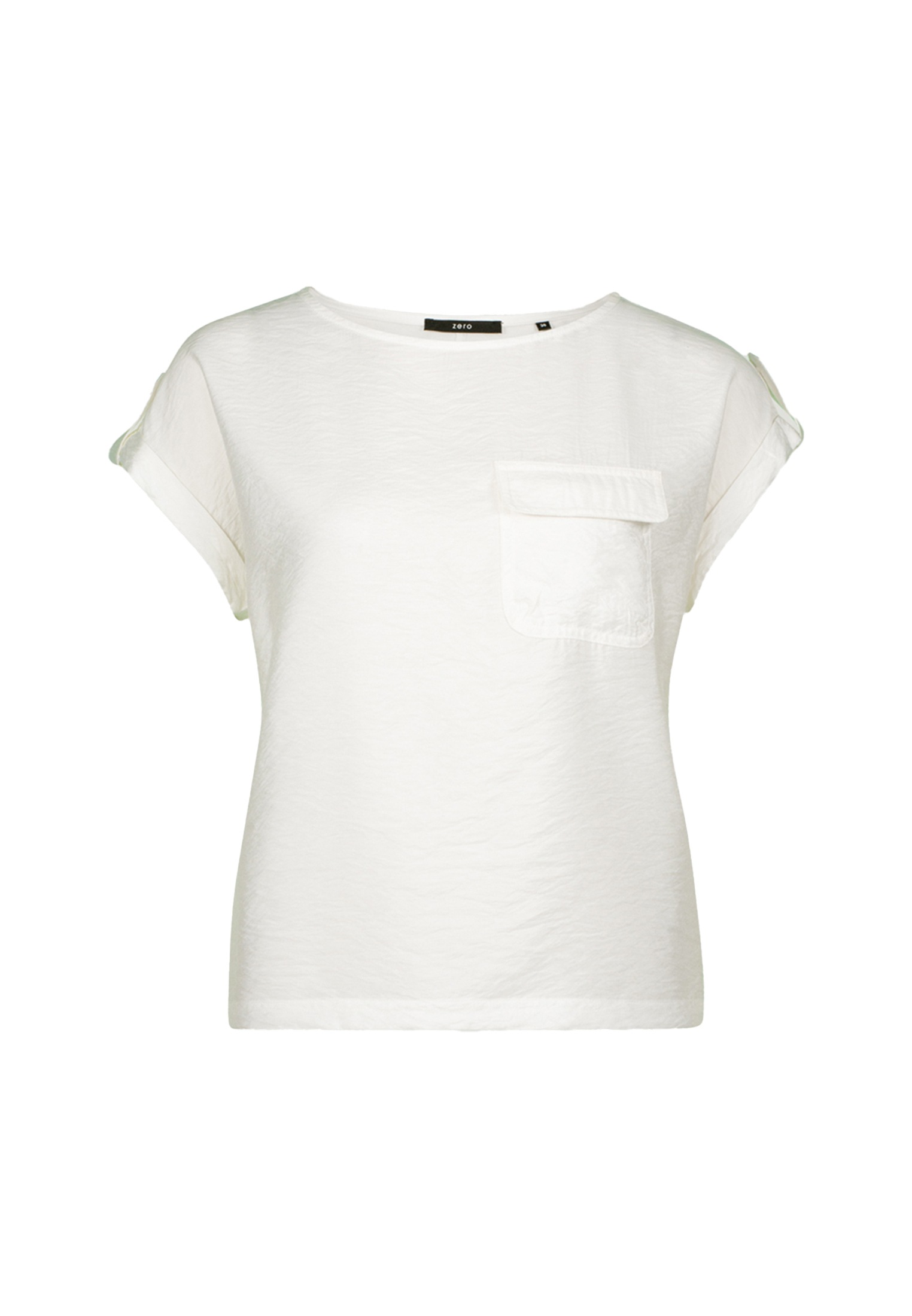 Zero Kurzarmshirt »zero Shirt mit Klappentasche«, (1 tlg.), weiteres Detail