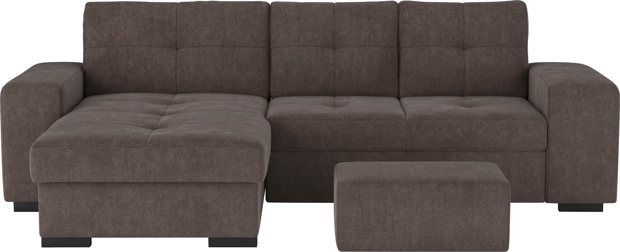 COTTA Ecksofa »Mattina L-Form«, mit Hocker, wahlweise mit Bettfunktion & Bettkasten
