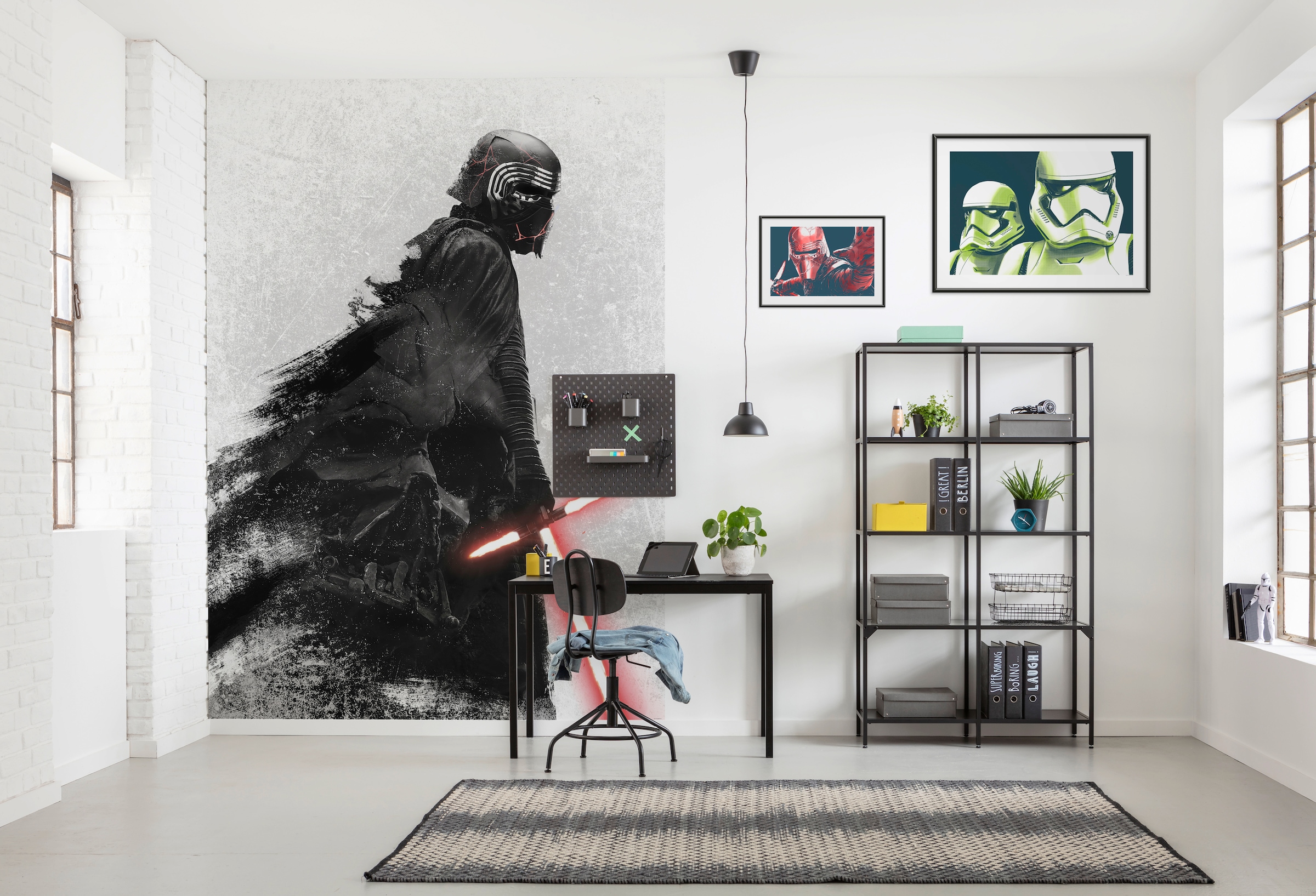 Komar Bild »Star Wars Faces Kylo«, Star Wars, (1 St.), Wandbild zur Dekoration im Kinderzimmer - ohne Rahmen