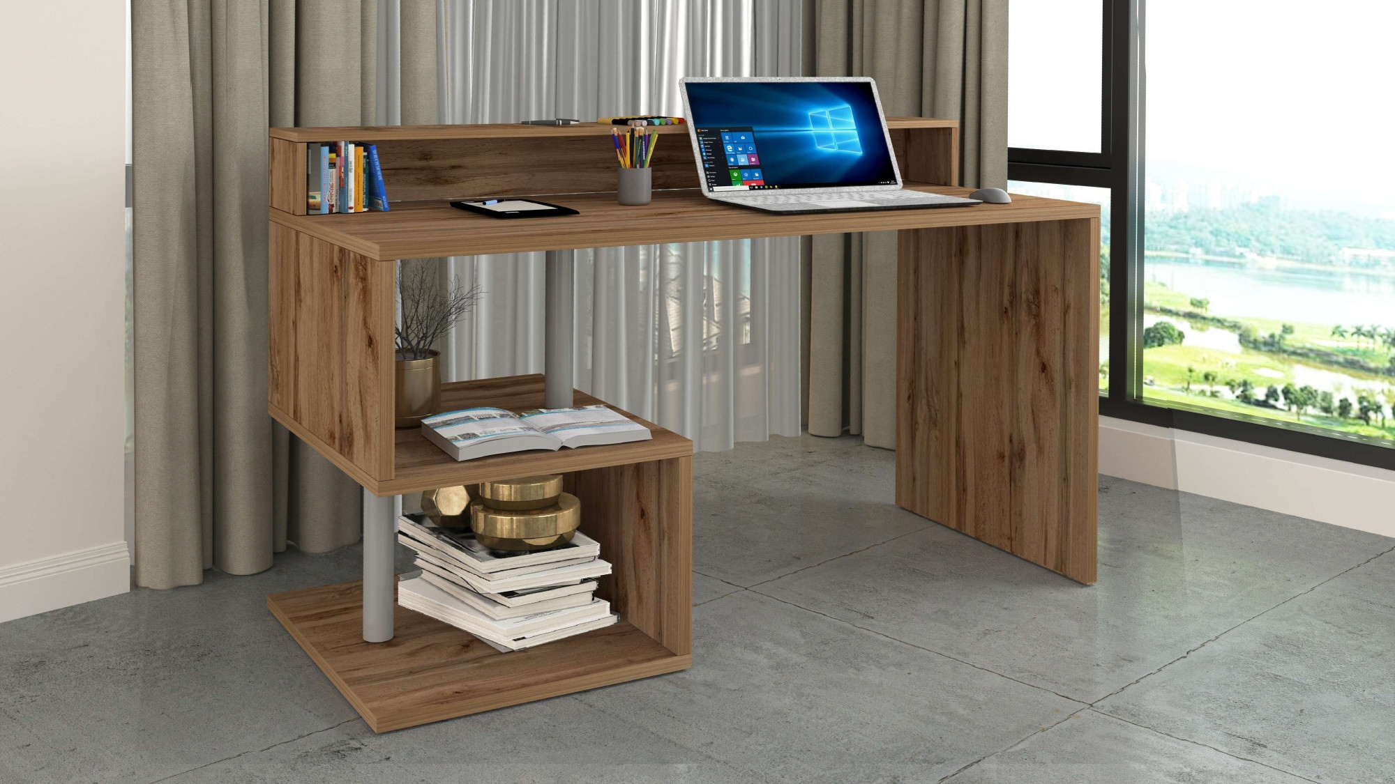 INOSIGN Schreibtisch »Esse, modernes Design«, in verschiedenen Breiten, mit und ohne Monitoraufsatz, Made in Italy