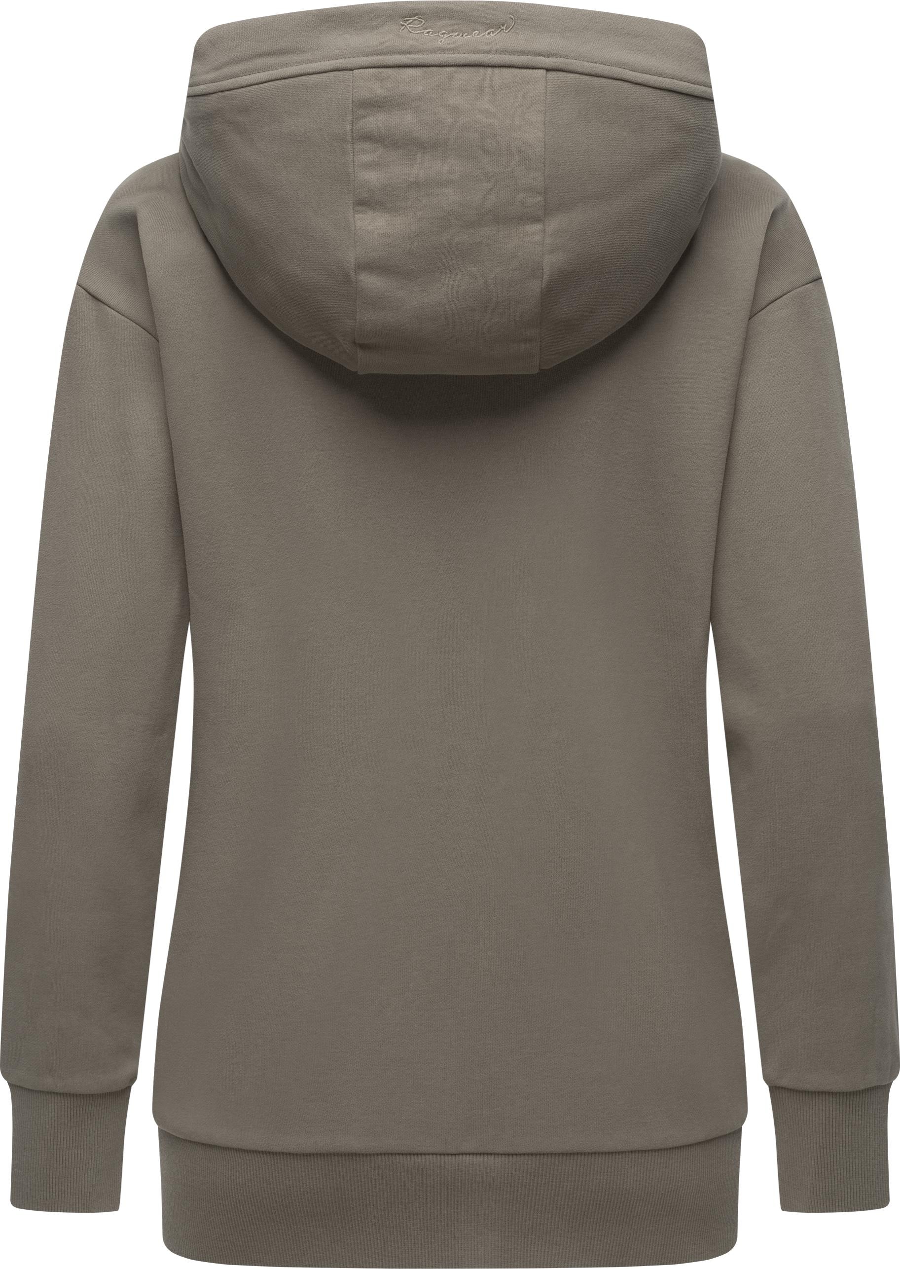 Ragwear Kapuzensweatjacke »Yodis Zip«, weicher Damen Zip-Hoodie mit Kapuze