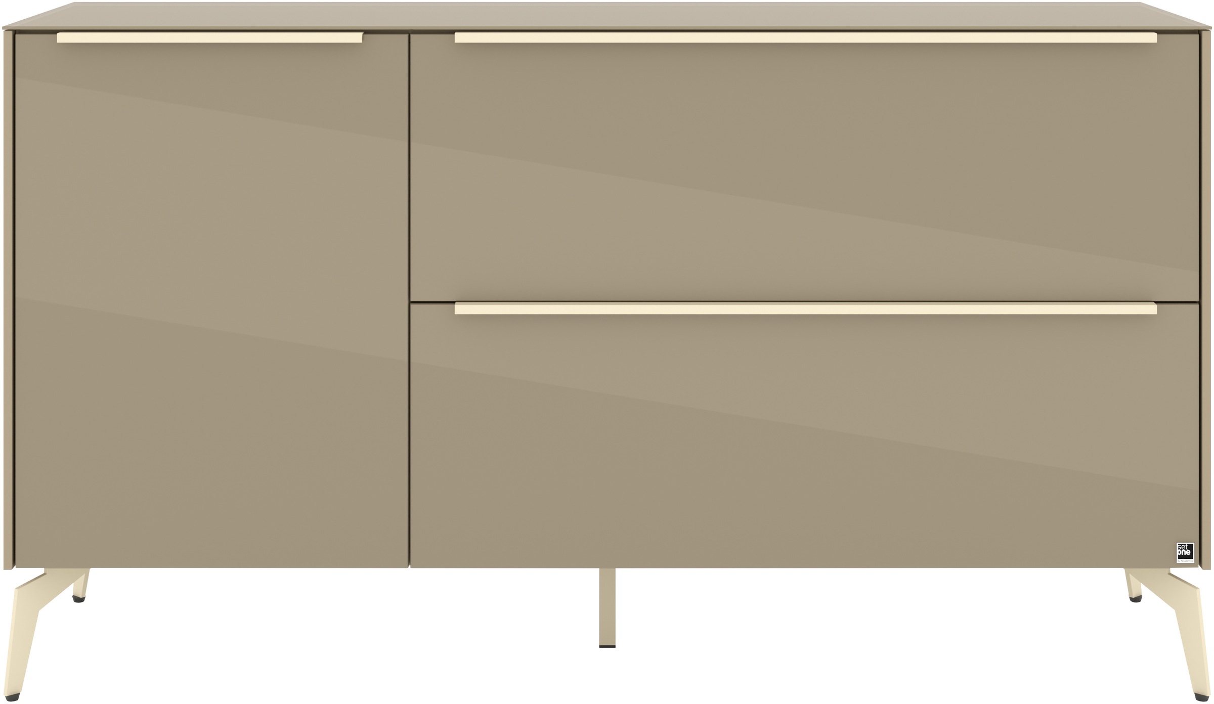 set one by Musterring Lowboard »Reno« 1 Stk. tlg. Mit Winkelfuß in diversen Farben, 78 cm Höhe & Farbauswahl