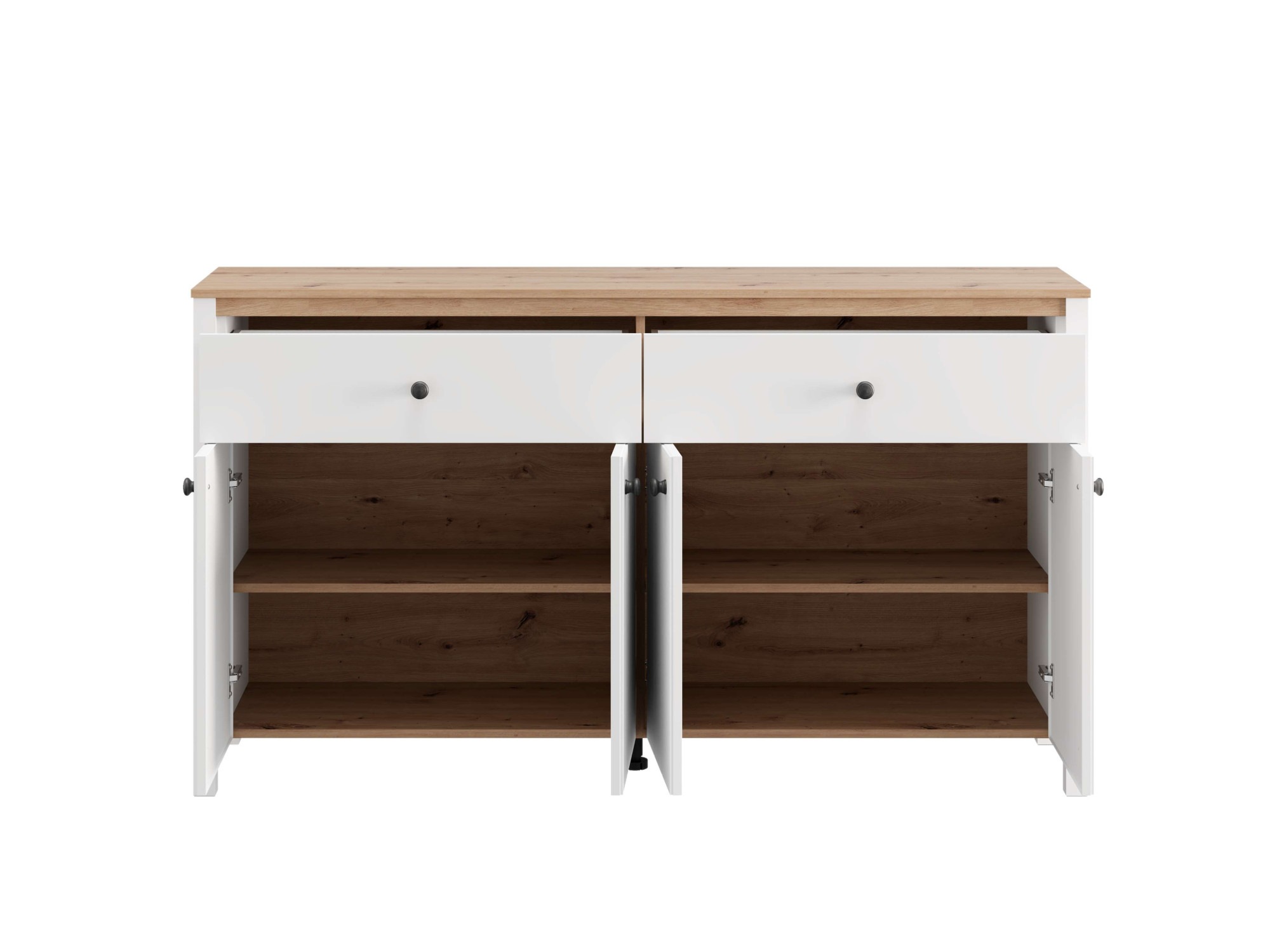 Home affaire Sideboard »BEDFORD Kommode, Kombikommode, Anrichte, Schrank« MDF-Profil 2D ummantelt, Hotstamping