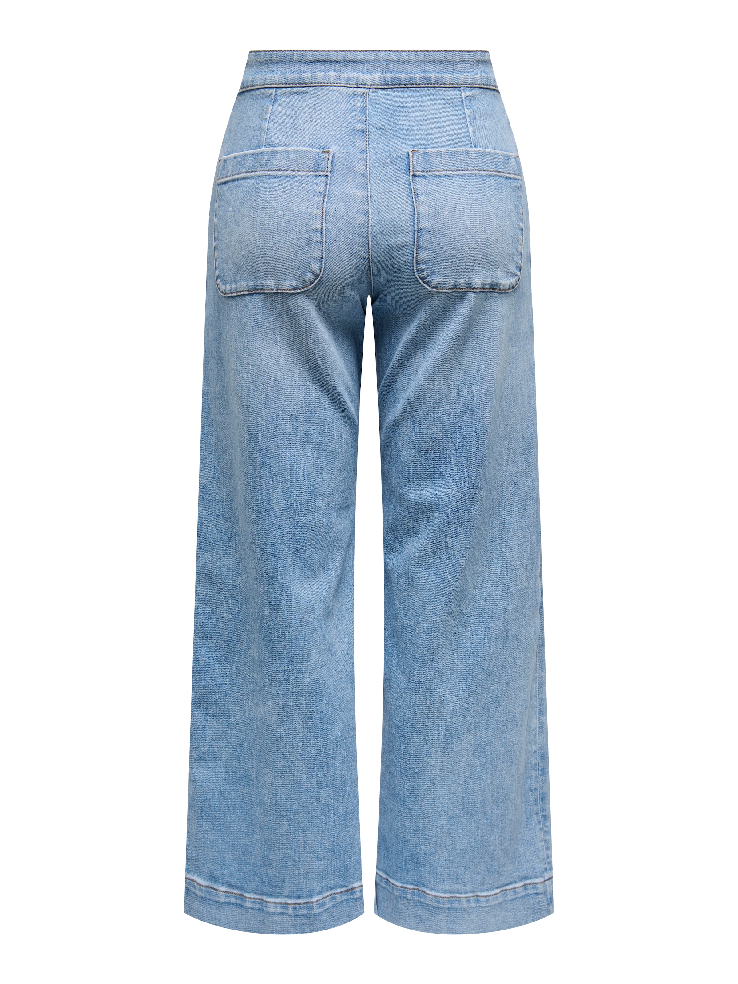 ONLY High-waist-Jeans »ONLMADISON HW BUTTON WIDE DNM GEN223NOOS« mit Knopf Details
